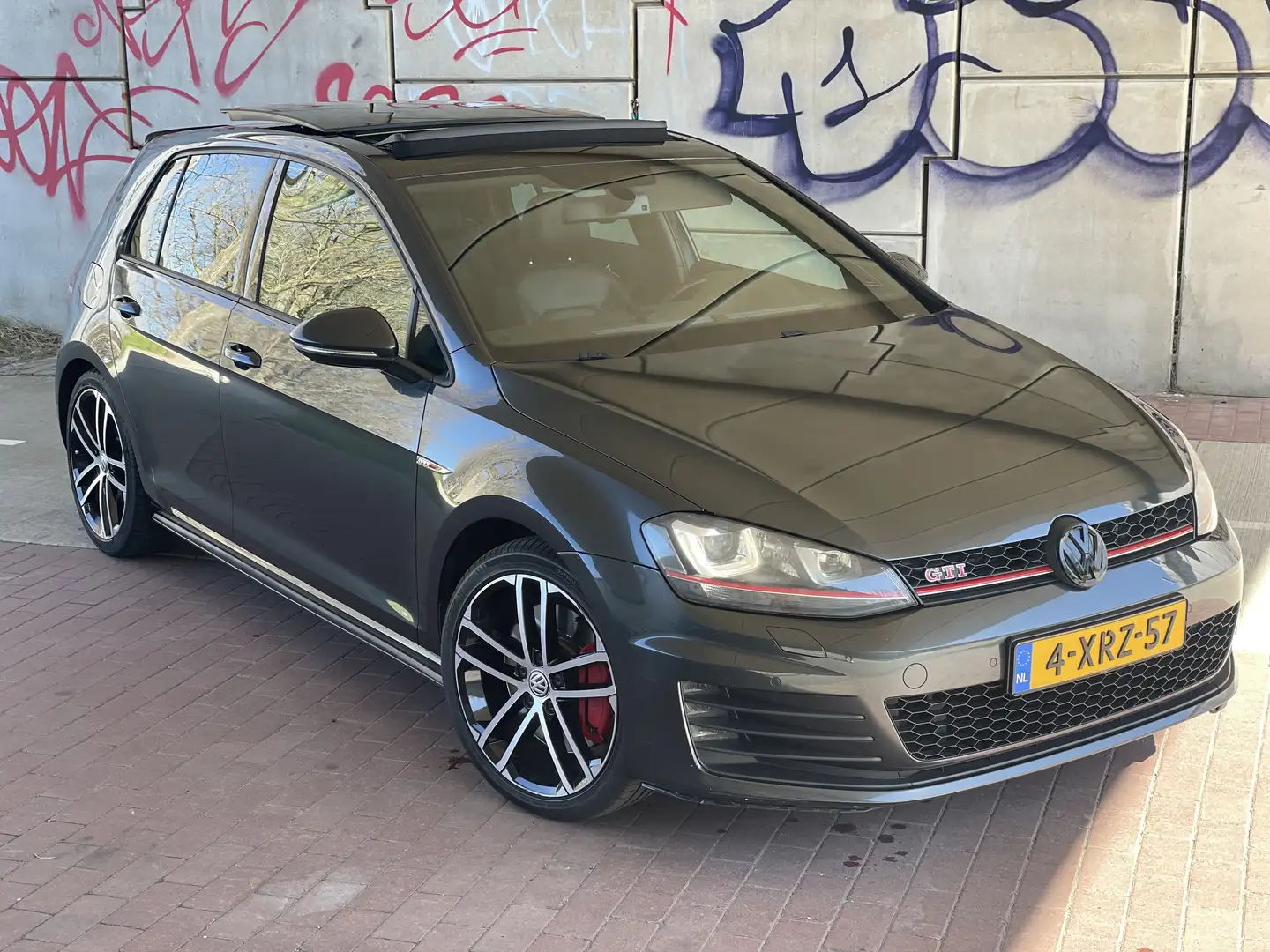 Volkswagen Golf GTI 2.0 TSI GTI Perf. |PANO|LEDER| ORGI NL Gris - 1