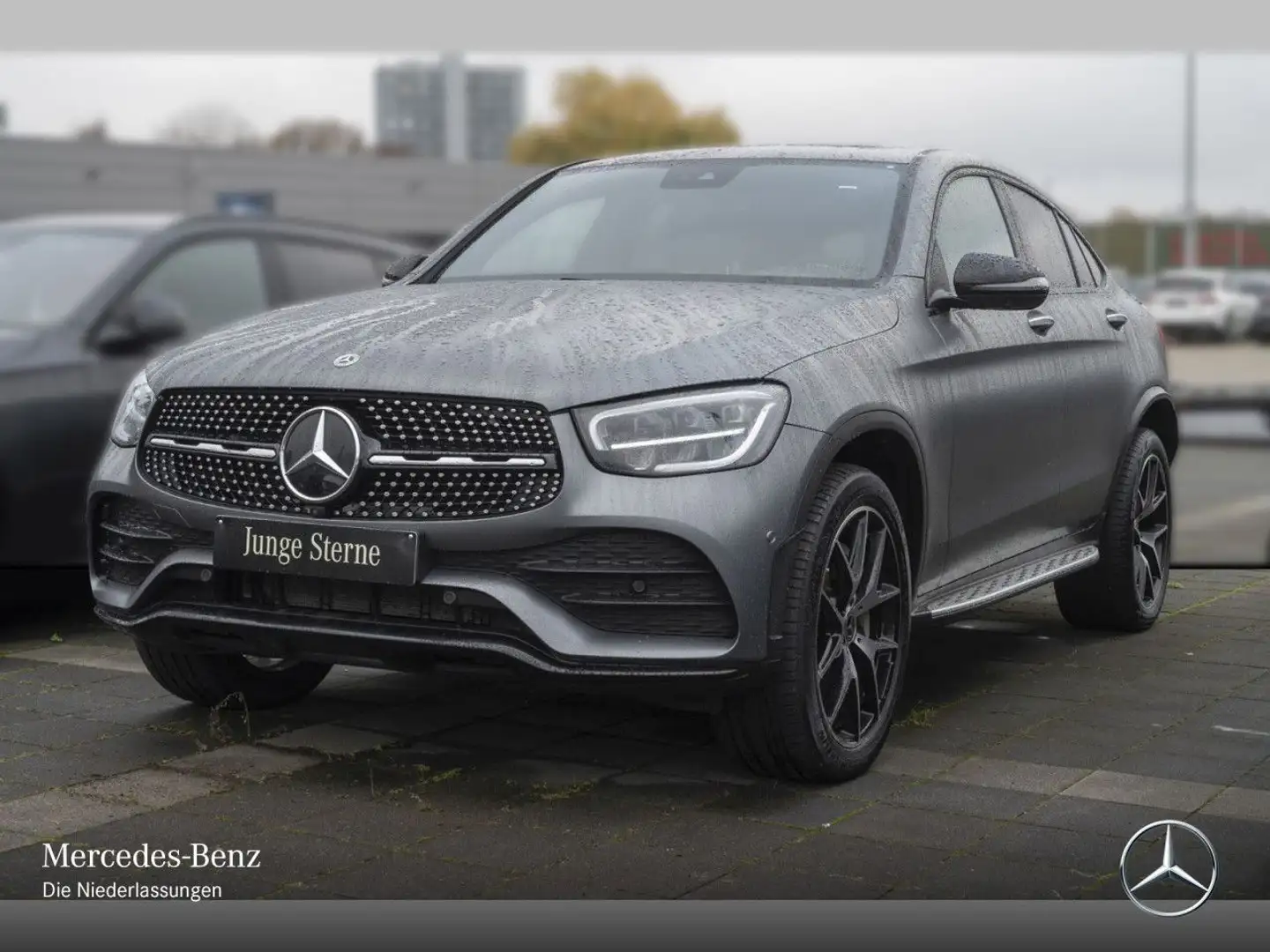 Mercedes-Benz GLC 300 de Coupé 4M AMG+NIGHT+360+AHK+LED+SPUR+9G Grigio - 2