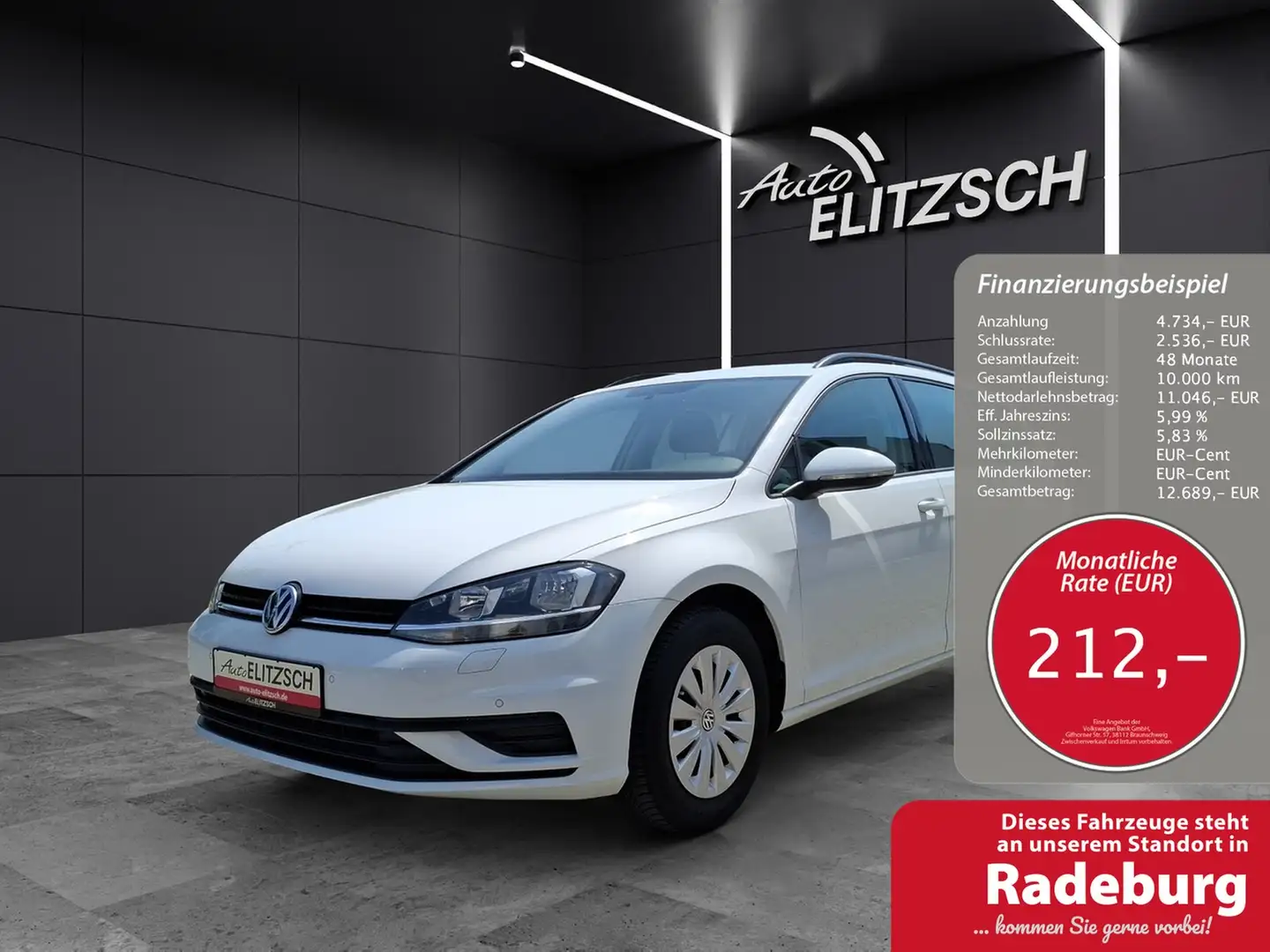 Volkswagen Golf VII Variant TSI Trendline Navi PDC SH Weiß - 1