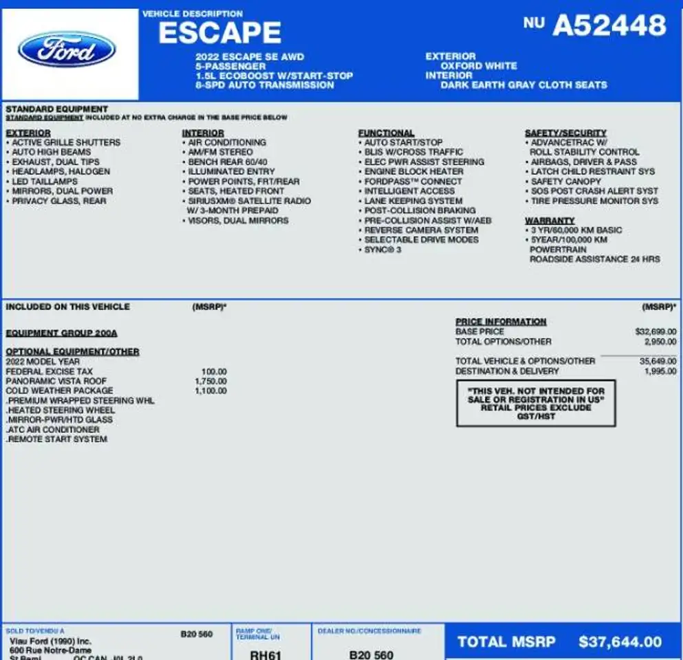 Ford Escape снимка Ford Escape