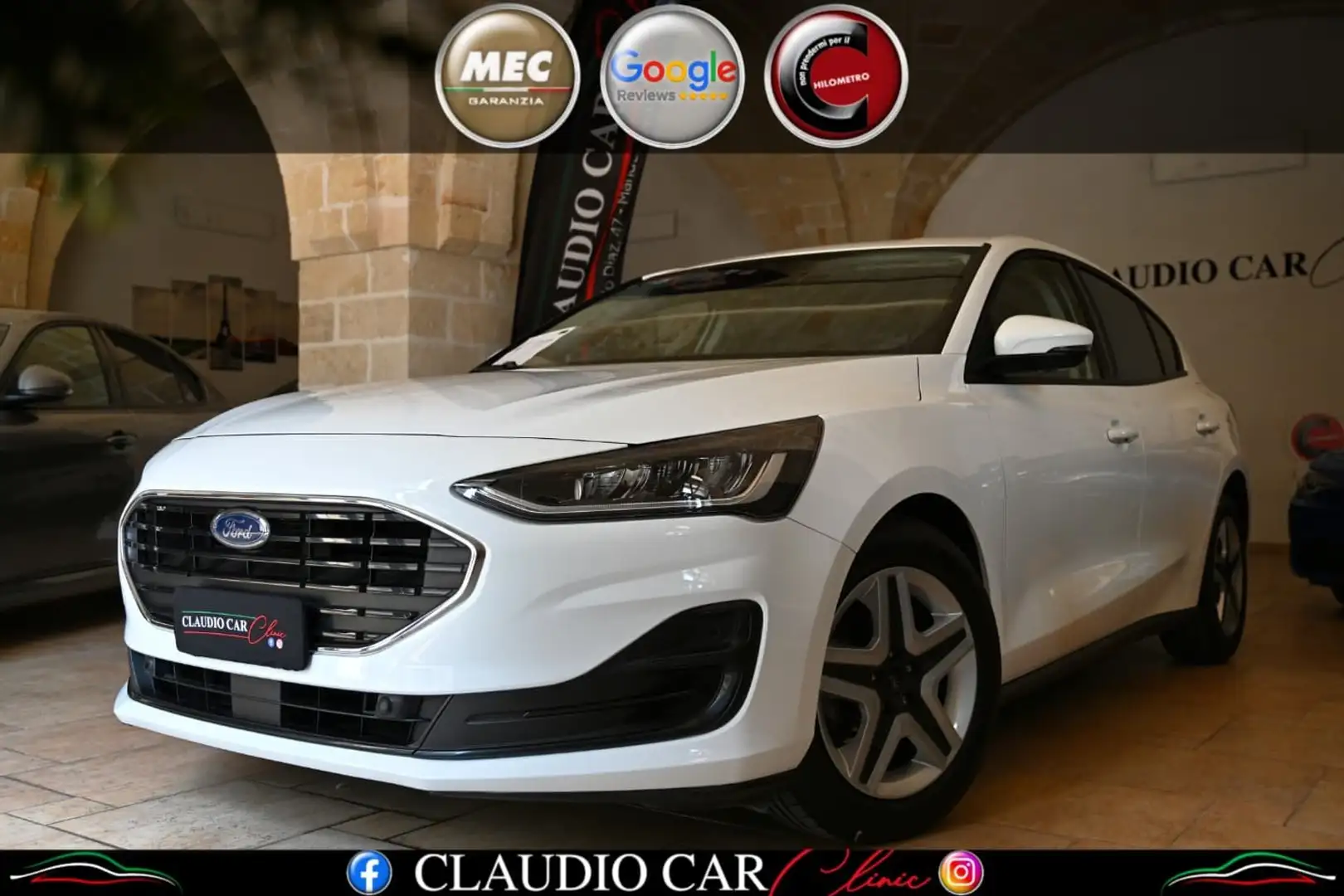 Ford Focus Focus V 2022 1.5 ecoblue Business 120cv auto Bianco - 1