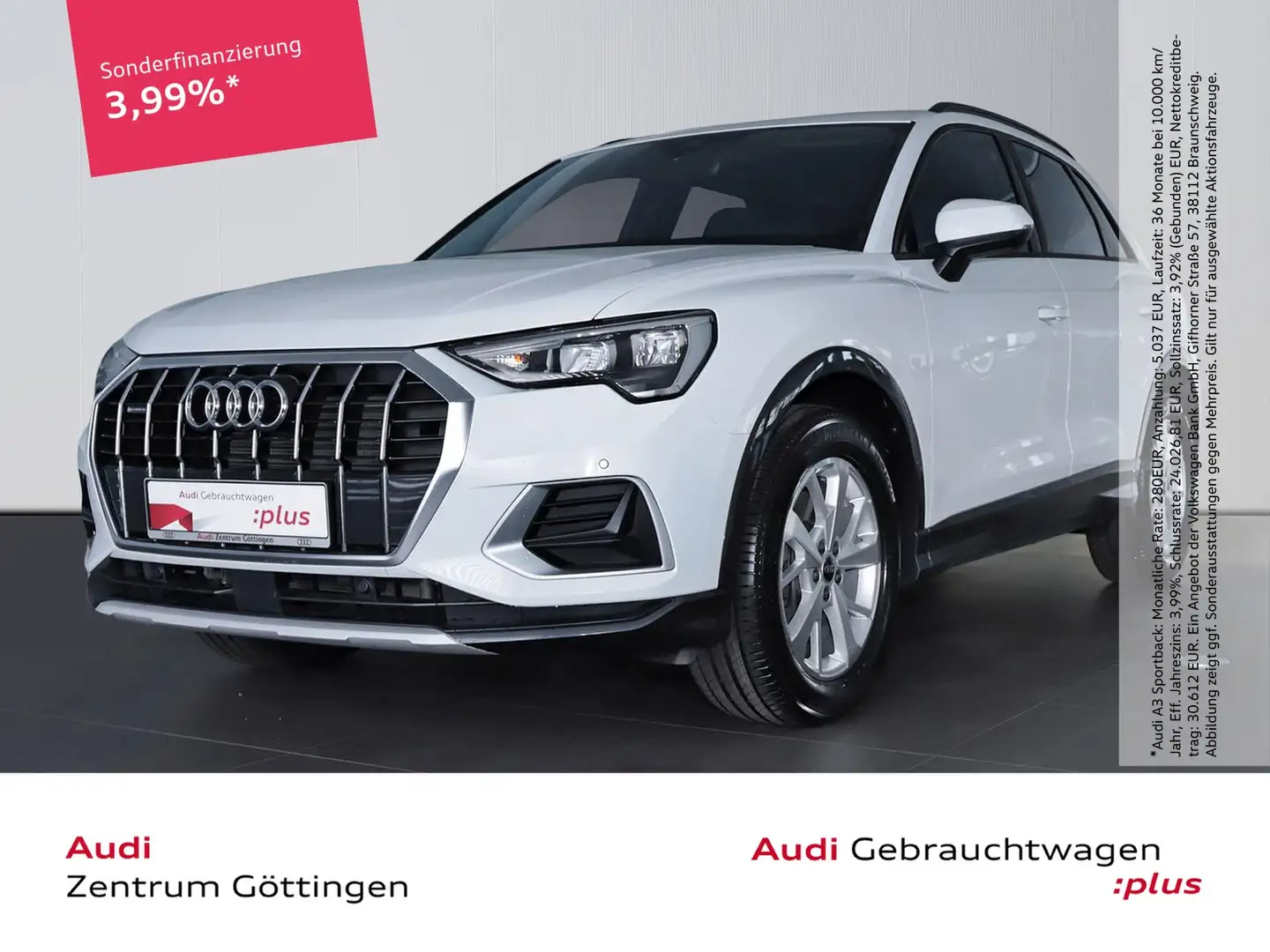 Audi Q3 quattro 40 TFSI S tronic advanced +AHK+SOUND Weiß - 1