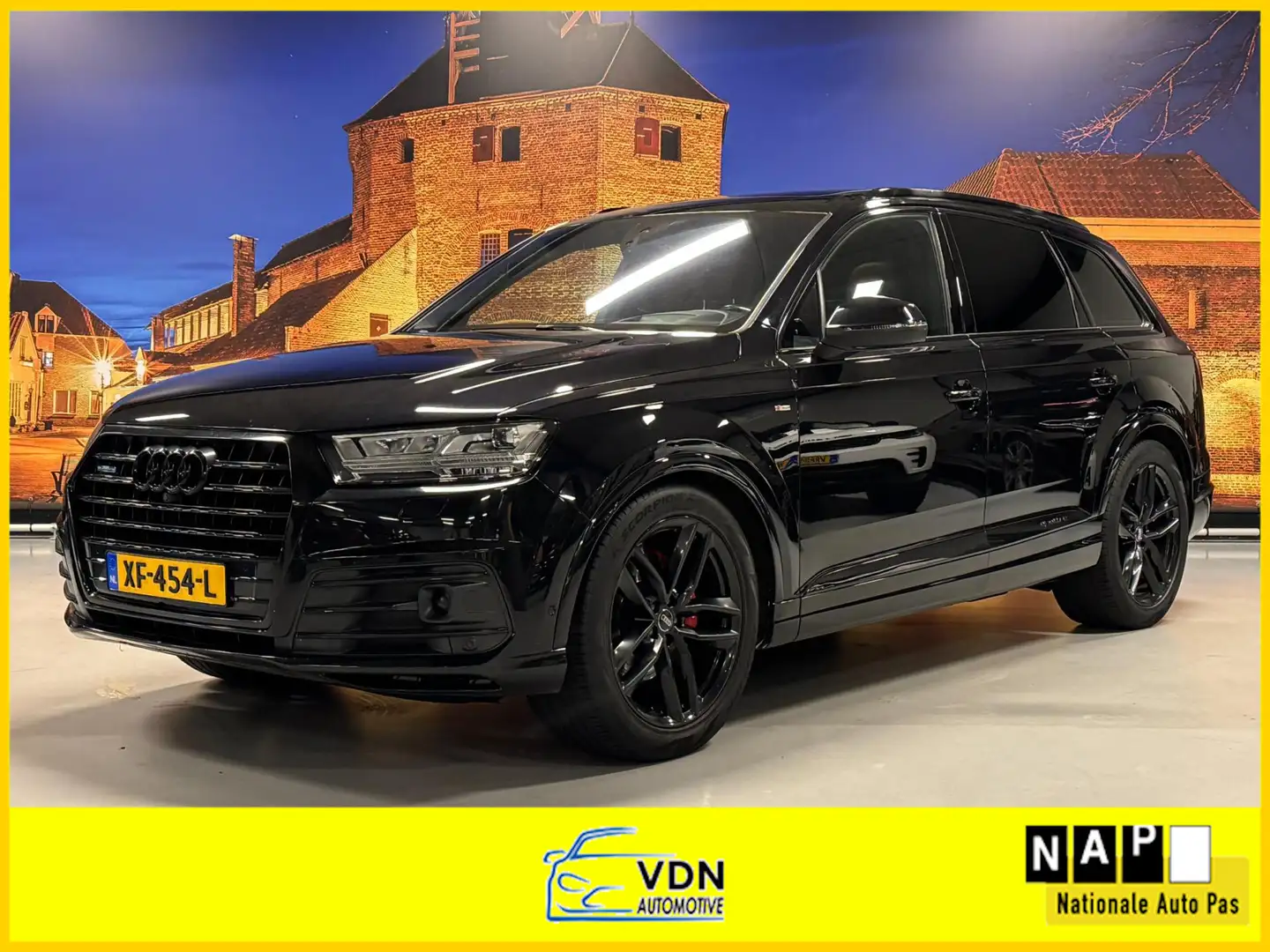 Audi Q7 3.0 TDI Quattro S-Line Aut Panodak Leer Bose HUD C Zwart - 1