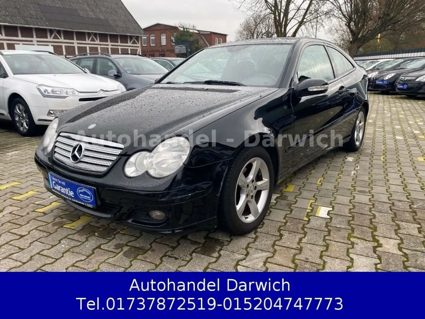 Mercedes-Benz C 160 C -Klasse Sportcoupe C 160 Klima/Alu Top Sport Zwart - 1