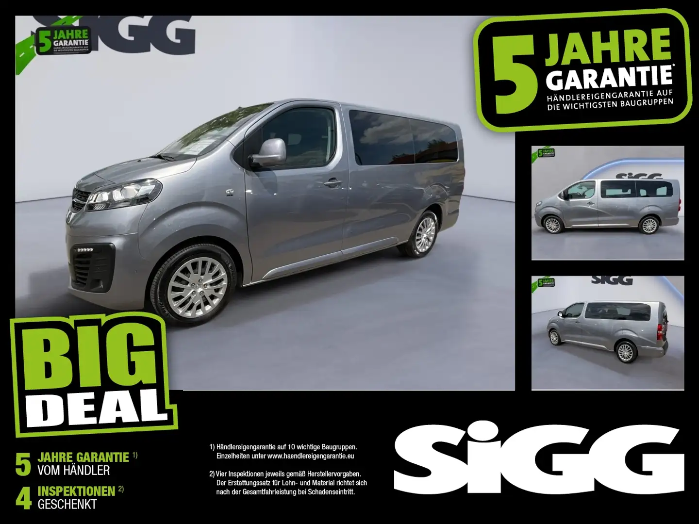 Opel Zafira Life L3 9-Sitzer Schiebetüren Grau - 1