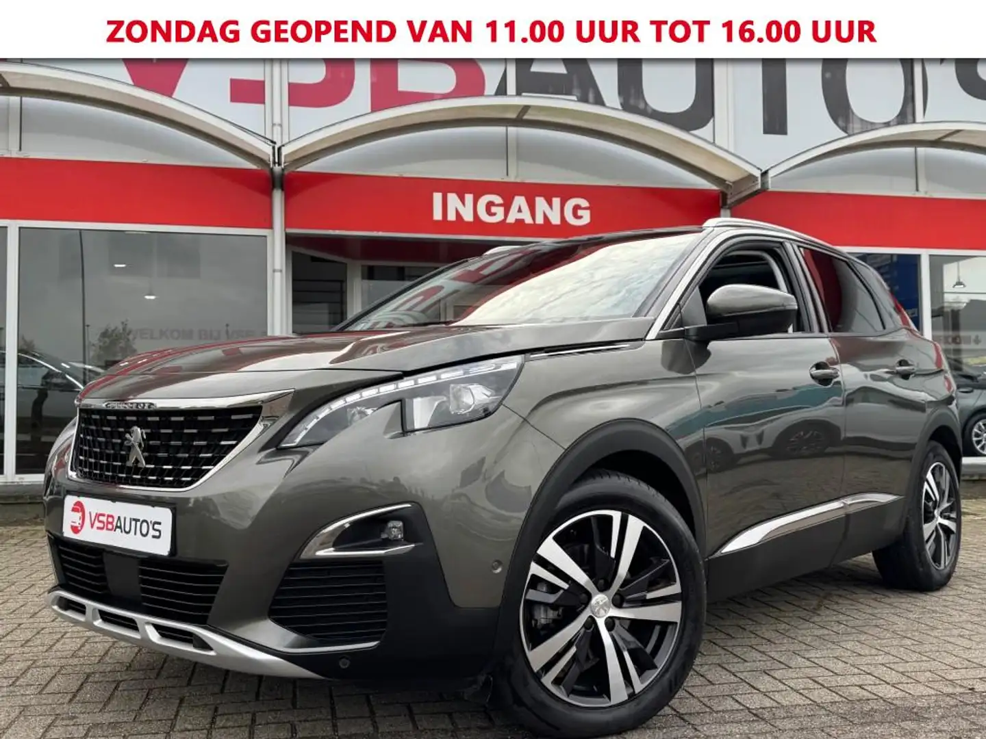Peugeot 3008 1.2 PURETECH AUT ALLURE . 130PK PANO NAVI CAMERA C Grijs - 1