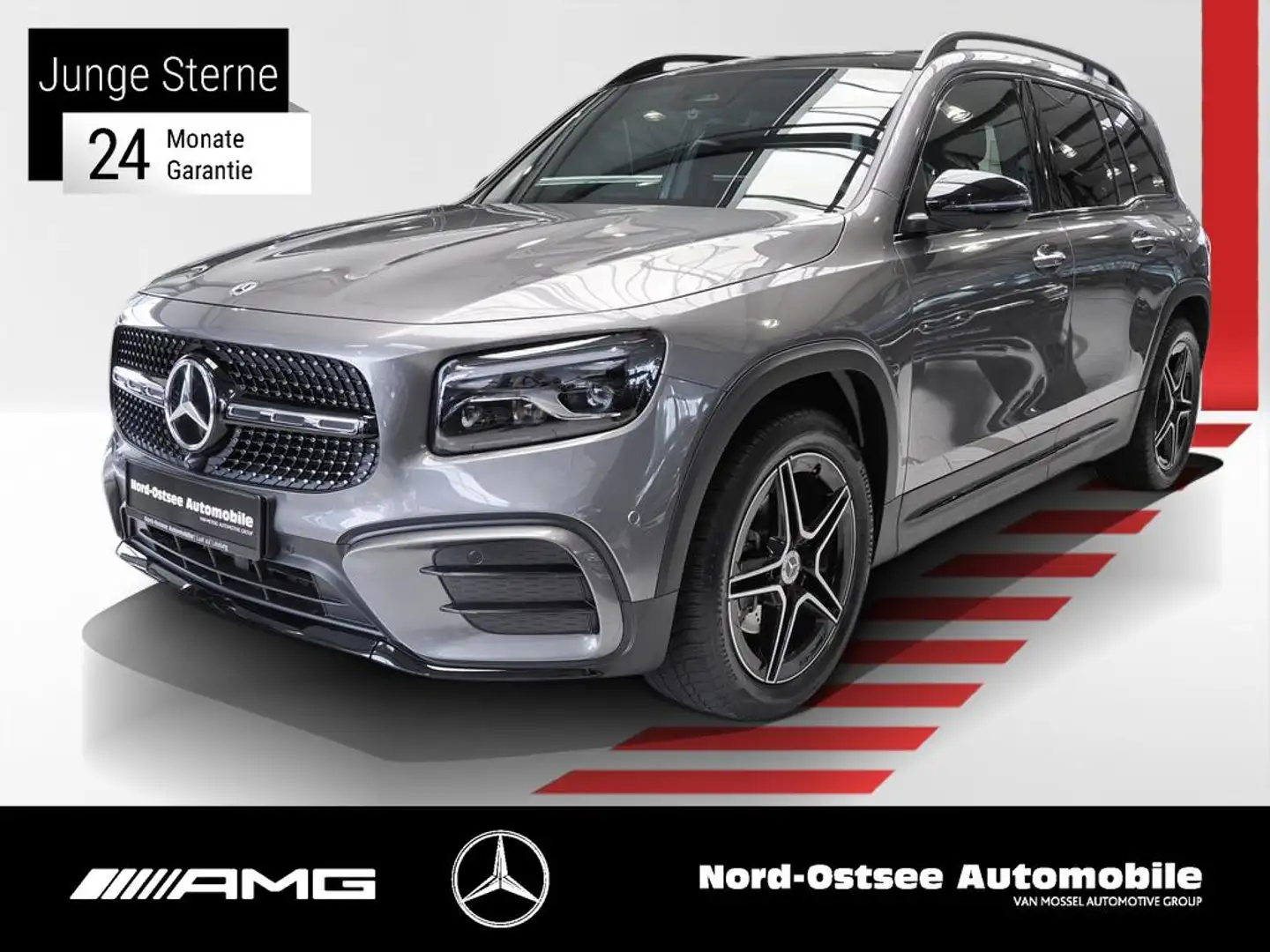 Mercedes-Benz GLB 200 AMG 360°KAM MULTIBEAM PANO AHK SITZHZG Gris - 1