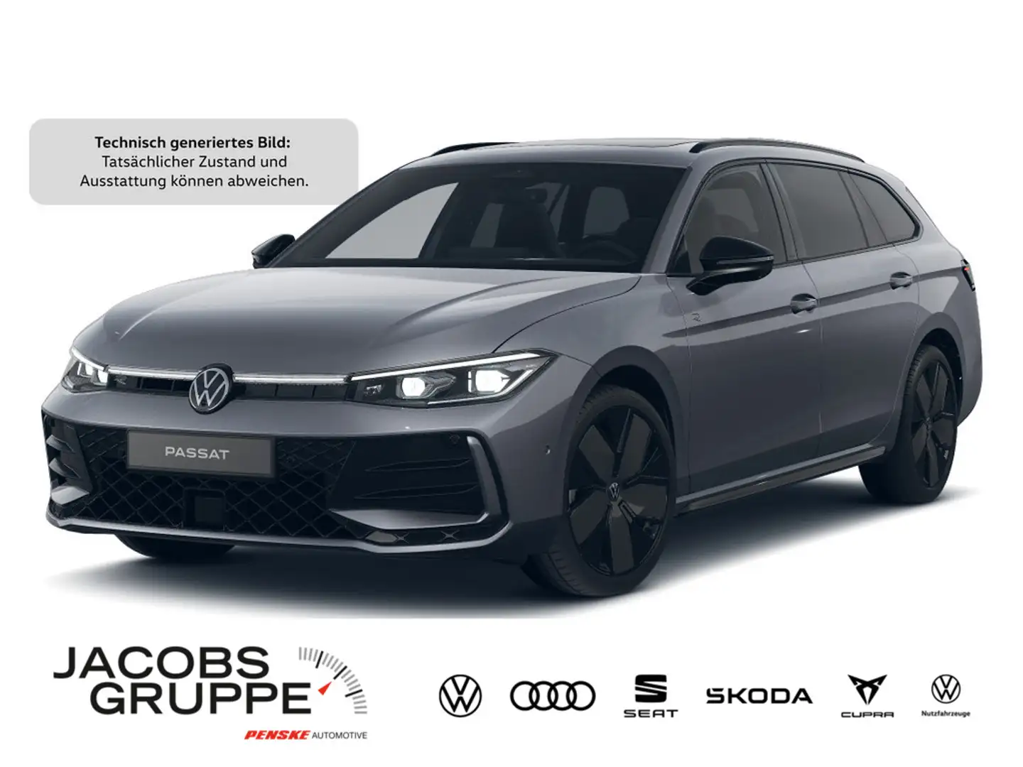 Volkswagen Passat Variant 2.0 TDI 4M R-Line "Black Style" Grau - 1