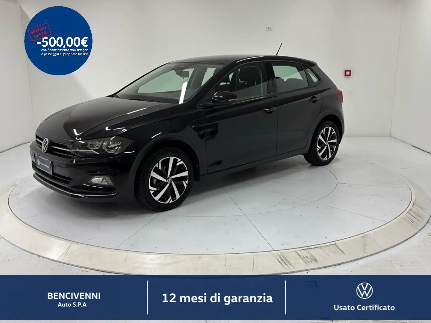 Volkswagen Polo 6ª serie 1.0 TGI 5p. Highline BlueMotion Technolo Nero - 1