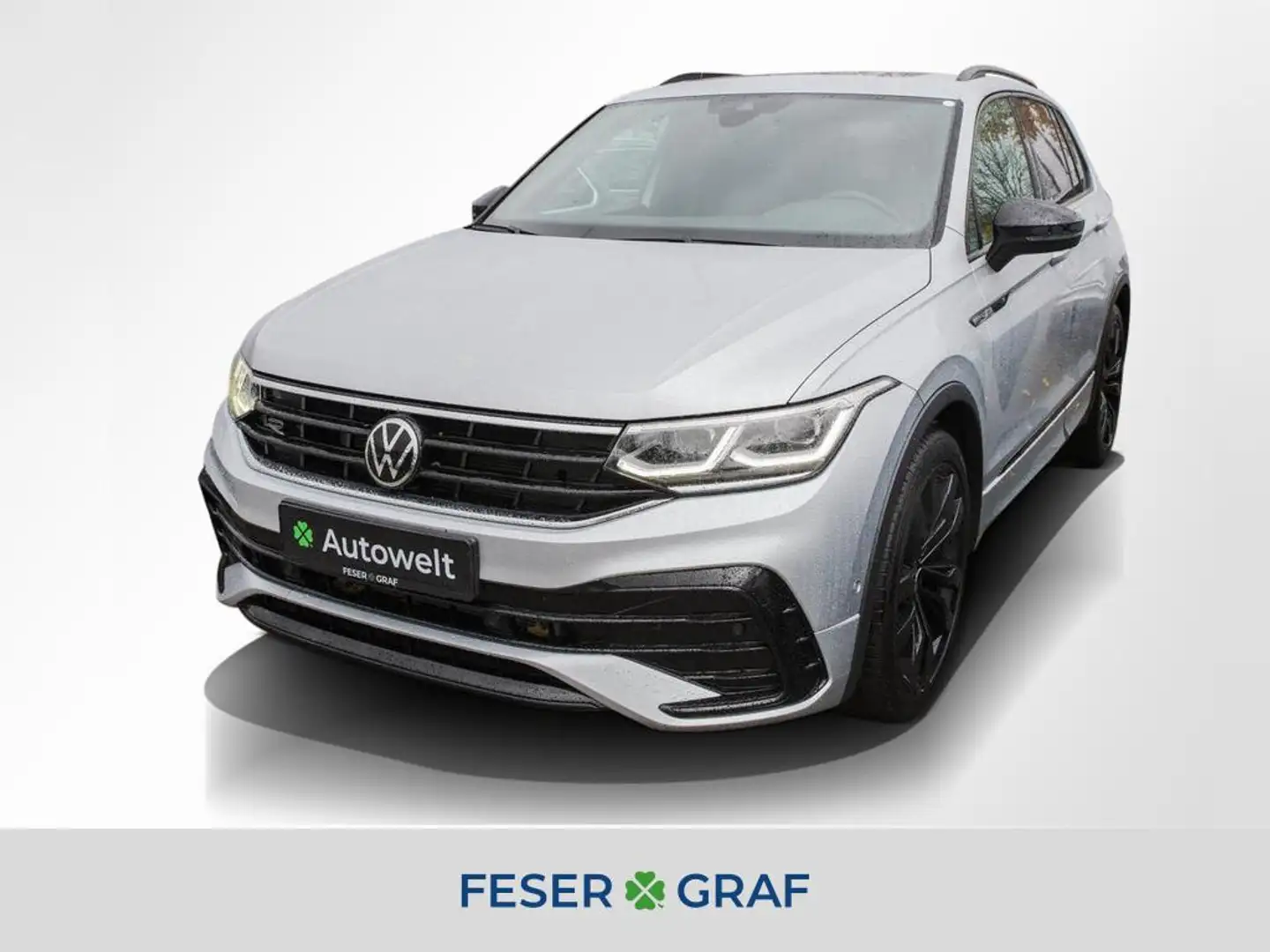 Volkswagen Tiguan 2.0 TSI 4M R-Line Black AHK Matrix Pano Silber - 1