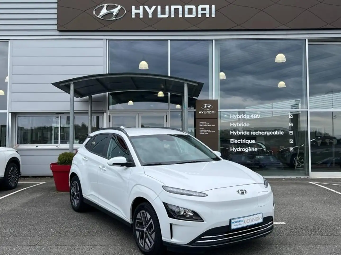 Hyundai KONA Electric 39kWh - 136ch Intuitive Blanc - 1