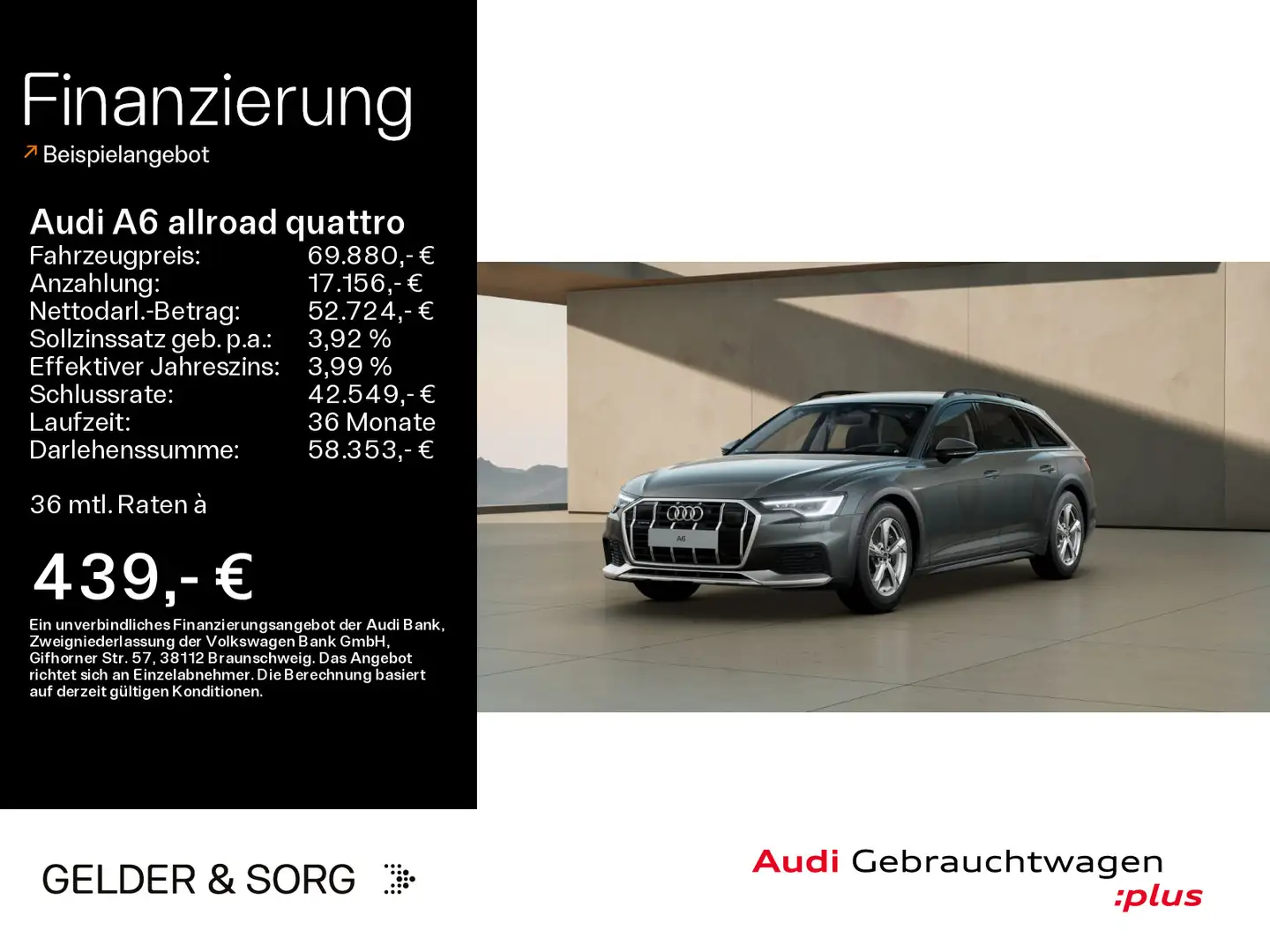 Audi A6 allroad 55 TDI Matrix*Massage*AHK*HuD Gris - 1