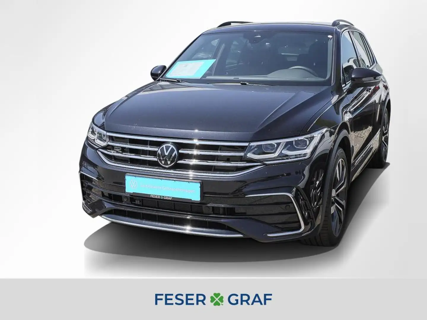 Volkswagen Tiguan 2.0 TDI R-Line DSG Matrix Navi RüKa Sitzh. Zwart - 1