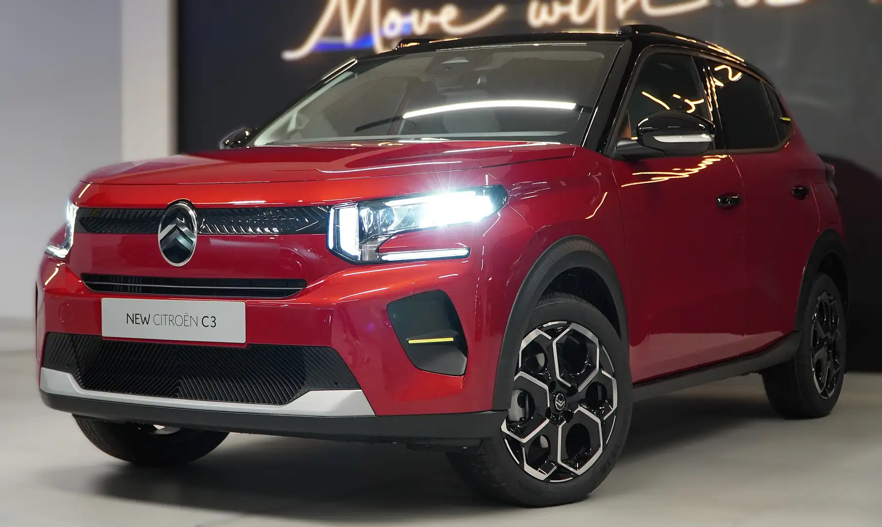 Citroen C3 C3 Turbo 100 PLUS   Beschikbaar in zwart en rood Schwarz - 2