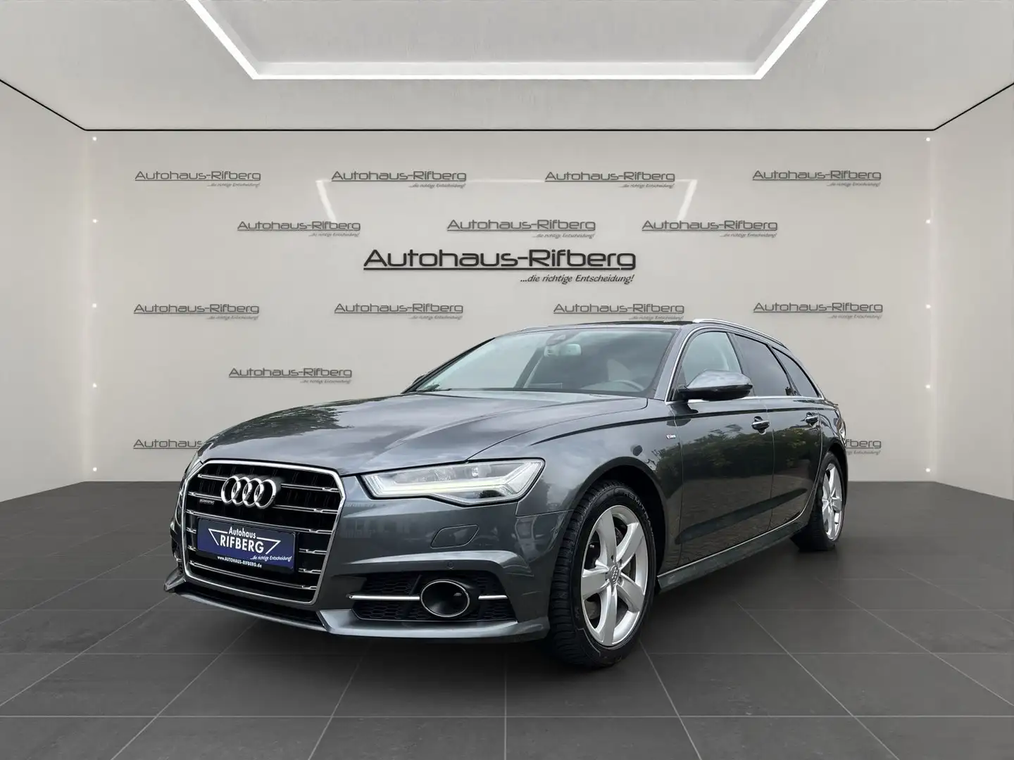 Audi A6 3.0 TDI Quat. S-line S-tronic AHK/LED/ACC/NAV Gris - 1