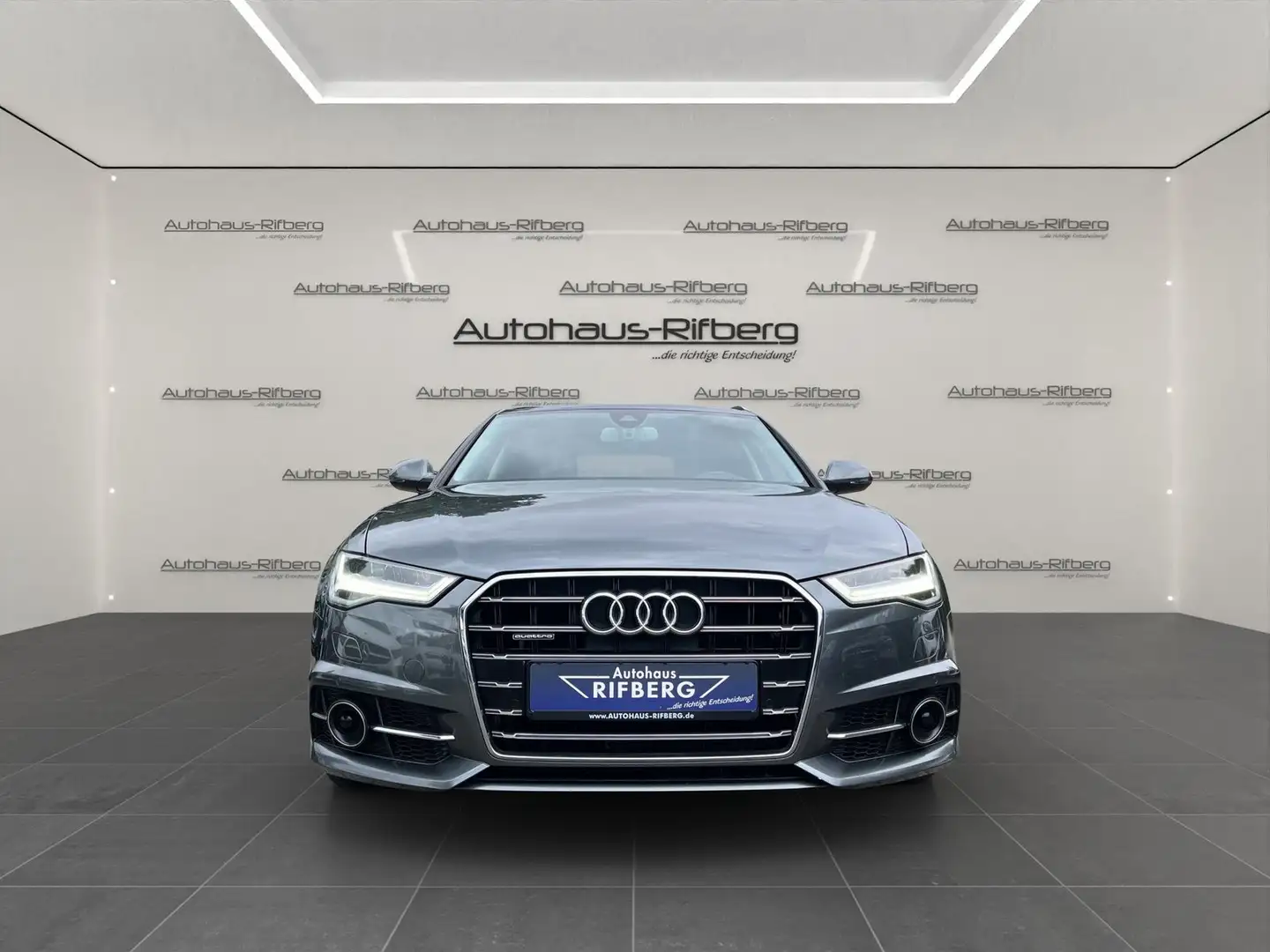 Audi A6 3.0 TDI Quat. S-line S-tronic AHK/LED/ACC/NAV Gris - 2