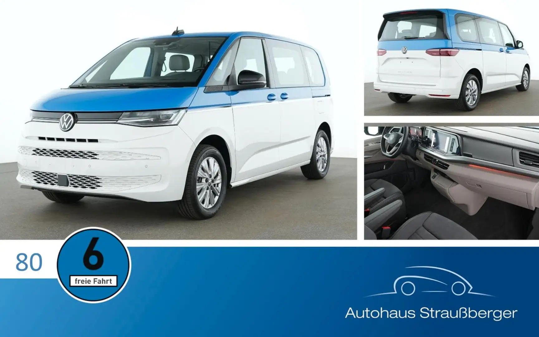 Volkswagen T7 Multivan TDI 6-S IQ AHK Pano DCC HuD Rfk H/K Weiß - 1