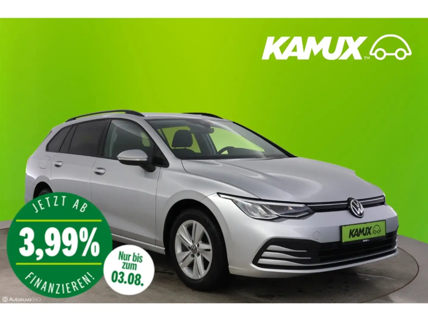 Volkswagen Golf VII 2.0TDI Variant DSG Life+LED+VIRTUAL+PDC Silver - 1
