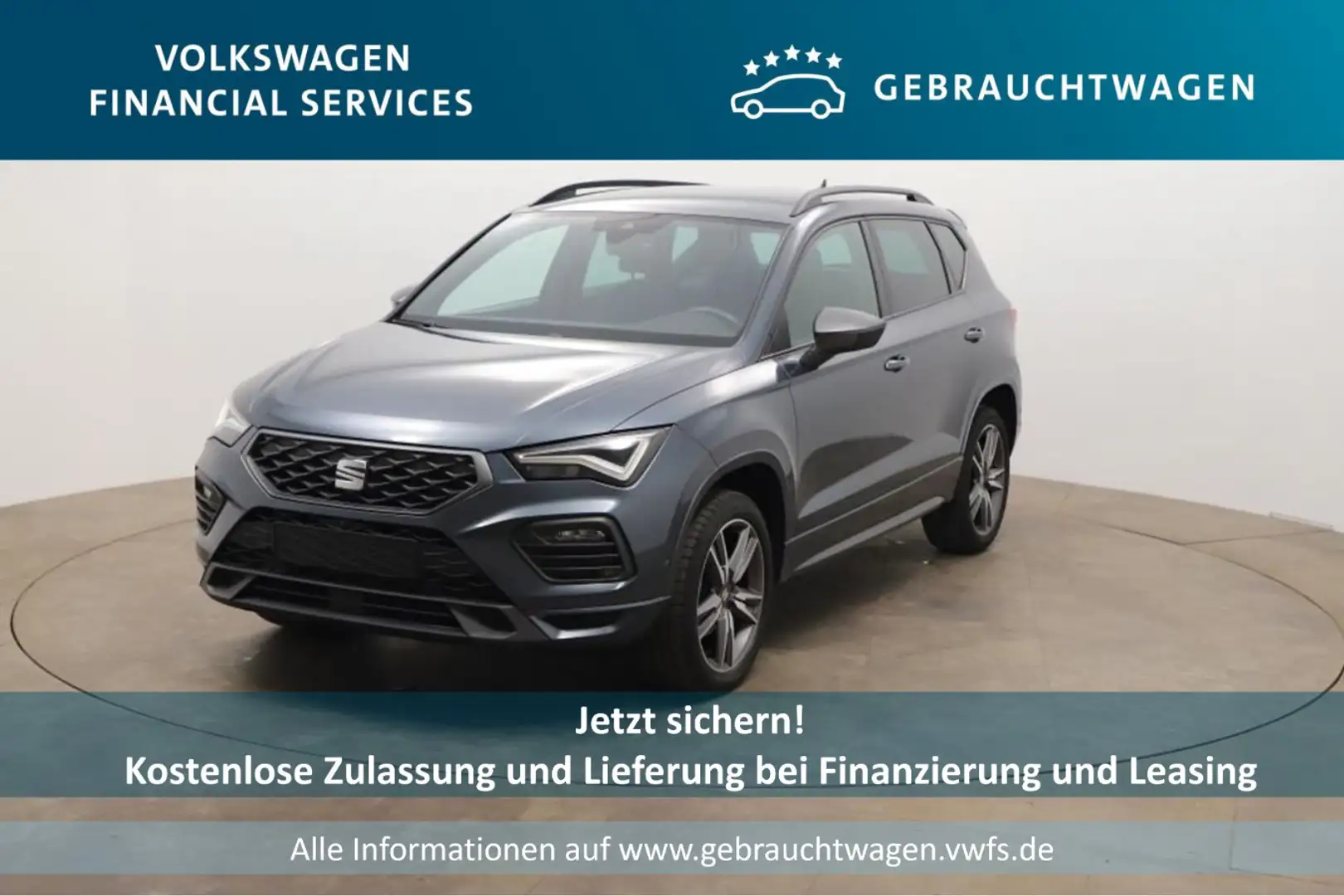 SEAT Ateca FR-Line 1.5 TSI DSG AHK*RFK*PDC*Tempo*Klim Grau - 1