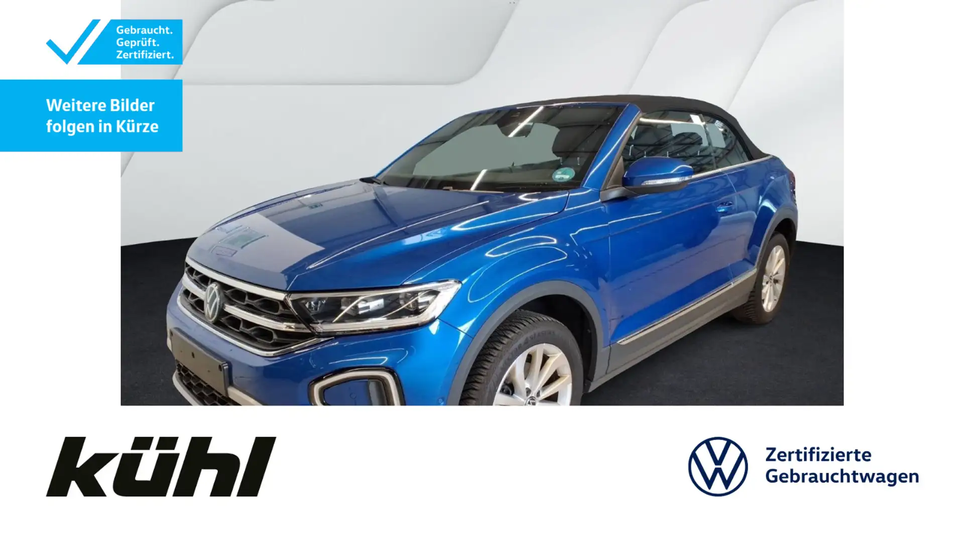 Volkswagen T-Roc 1.0 TSI Style LED+ ACC App Kamer Blau - 1