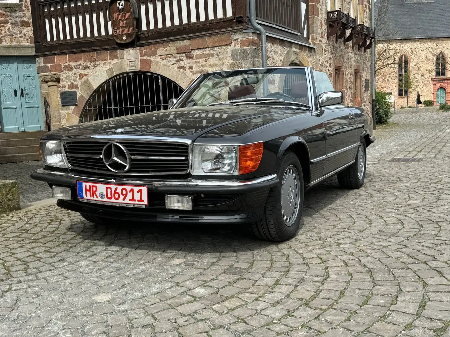 Mercedes-Benz 560 SL H-Zulassung Recaro-Sitze Černá - 1