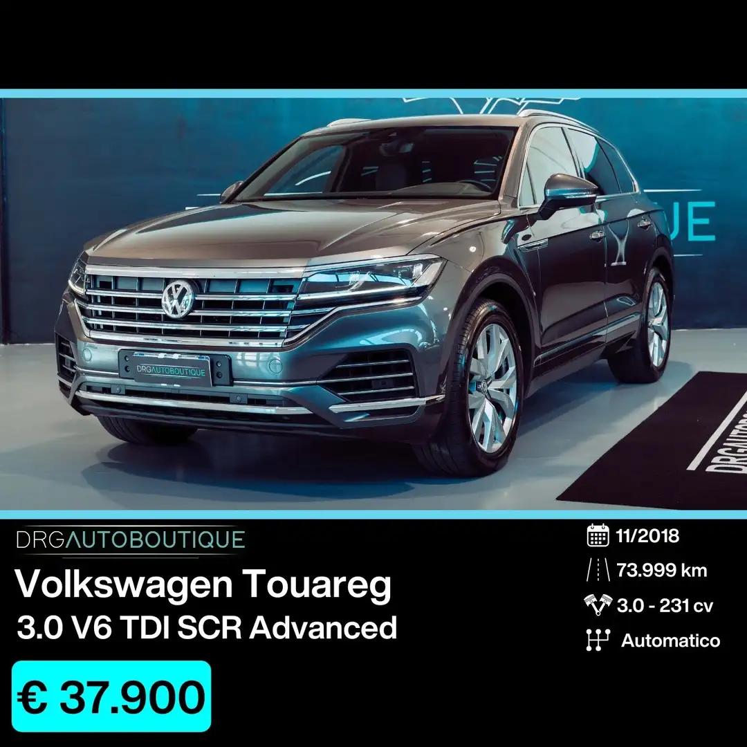 Volkswagen Touareg Touareg 3.0 V6 TDI SCR Advanced Grijs - 1