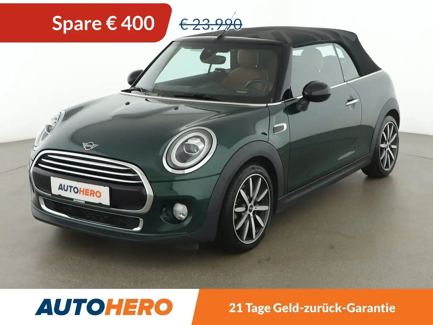 MINI Cooper Cabrio Cooper Aut. *LED*HUD*H/K*NAVI*CAM* Green - 1