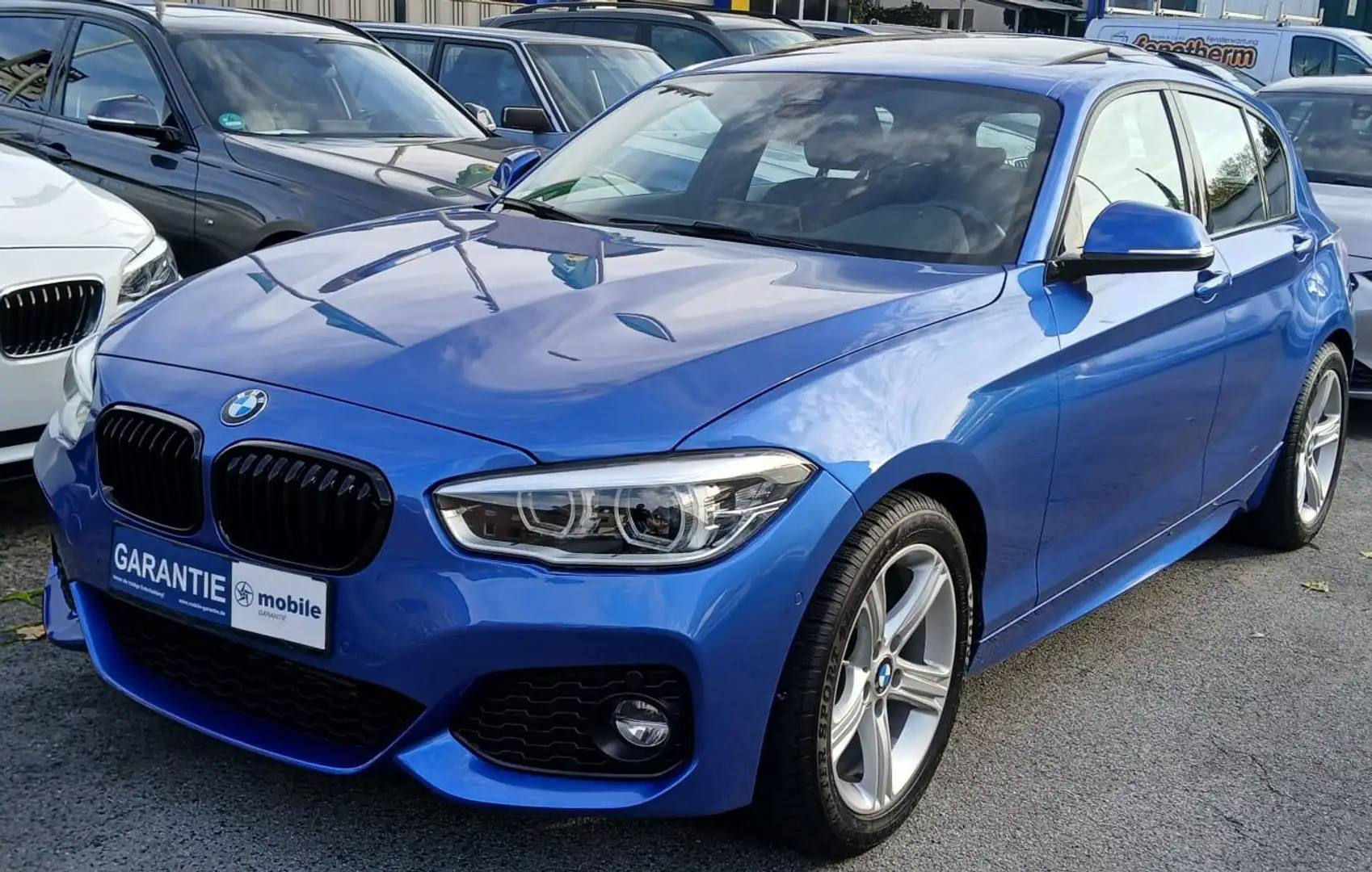 BMW 118 118d M Sport, LED, AHK, Leder, TÜV neu Blu/Azzurro - 1