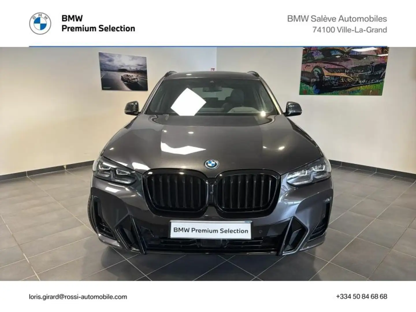 BMW X3 xDrive30e 292ch M Sport Gris - 2