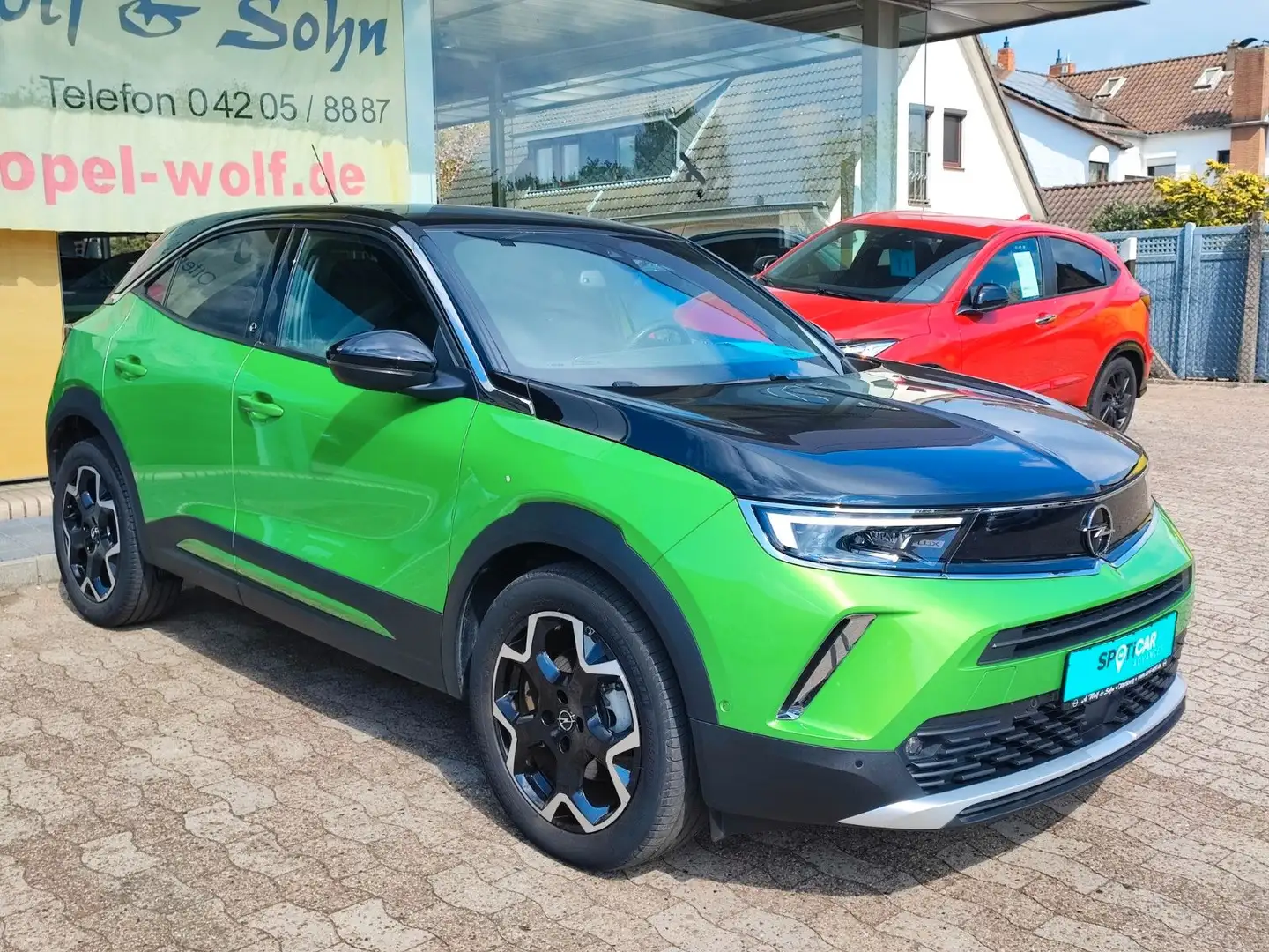 Opel Mokka-E Ultimate +8-fach+KAMERA+M-LED+ACC+SHZ+ Grün - 2