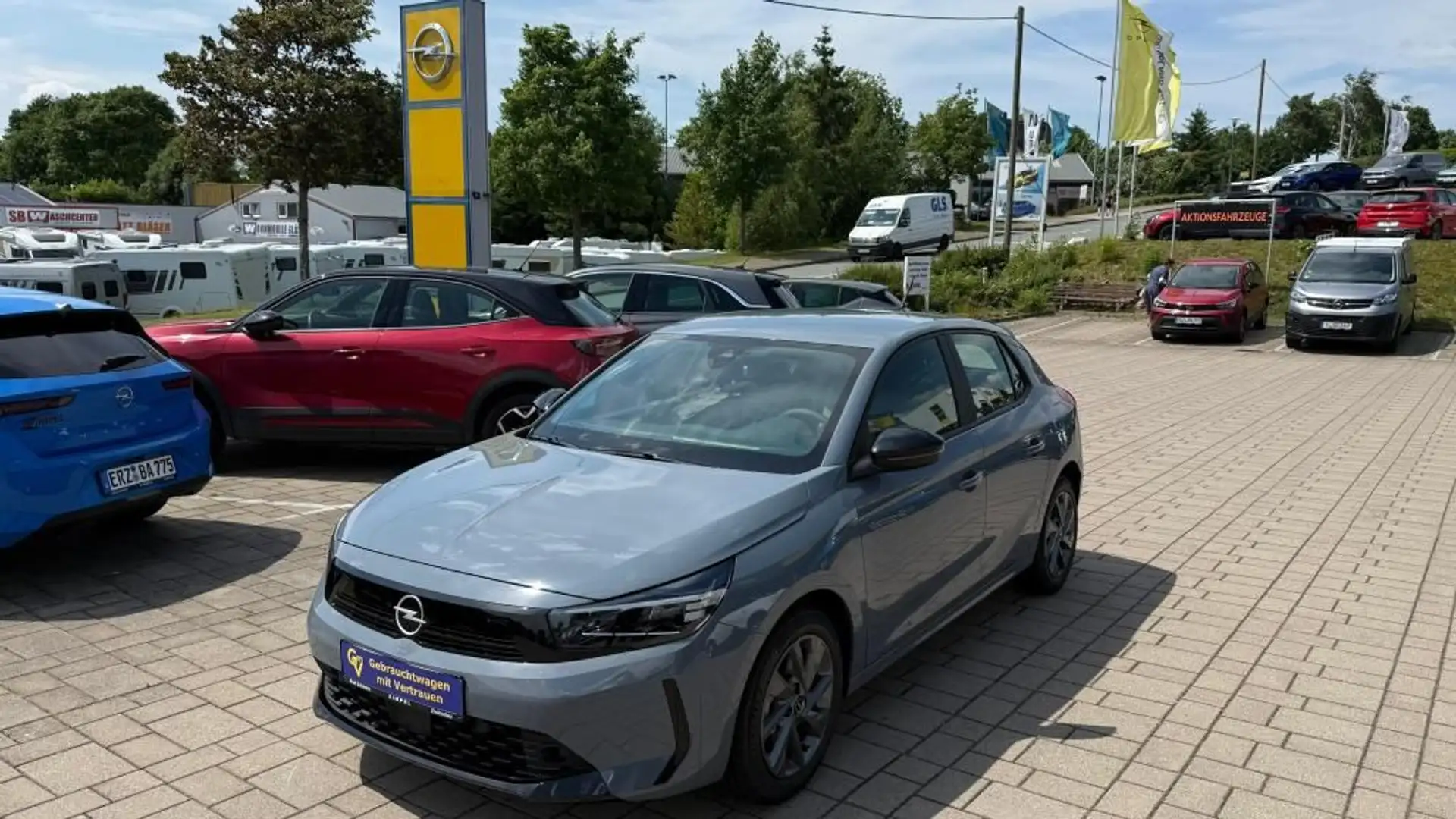 Opel Corsa Edition 1.2T Klimaanlage+DAB+Sitz- u. Lenk Grau - 1