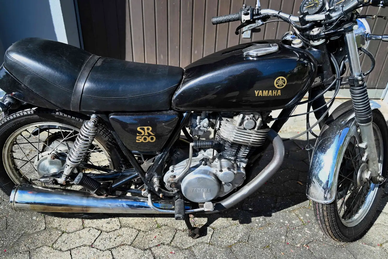 Yamaha SR 500 Zwart - 1