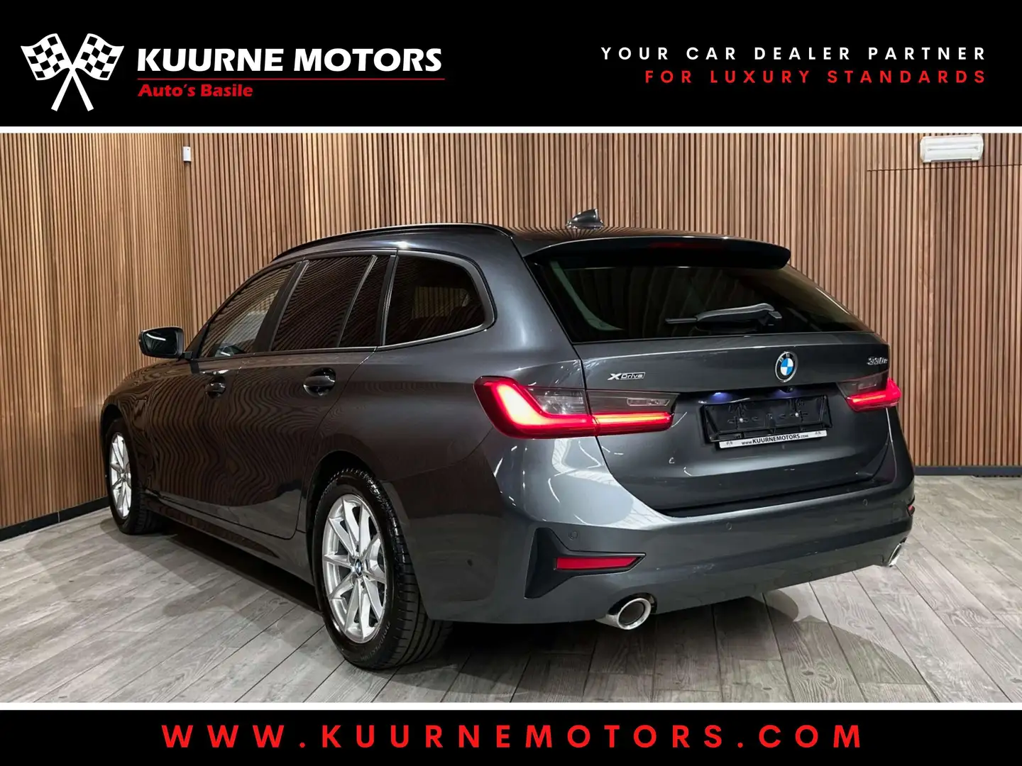 BMW 330 e xDrive Pano/Led/Leder/Cam/VerwZet *1j garantie* Gris - 2