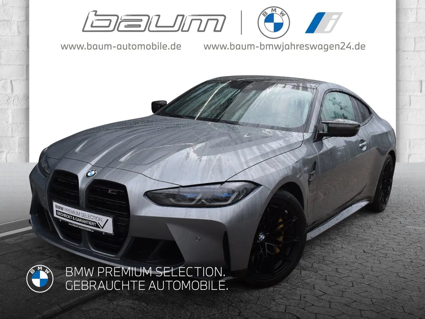 BMW M4 Competition Coupé Gestiksteuerung Head-Up Grijs - 1