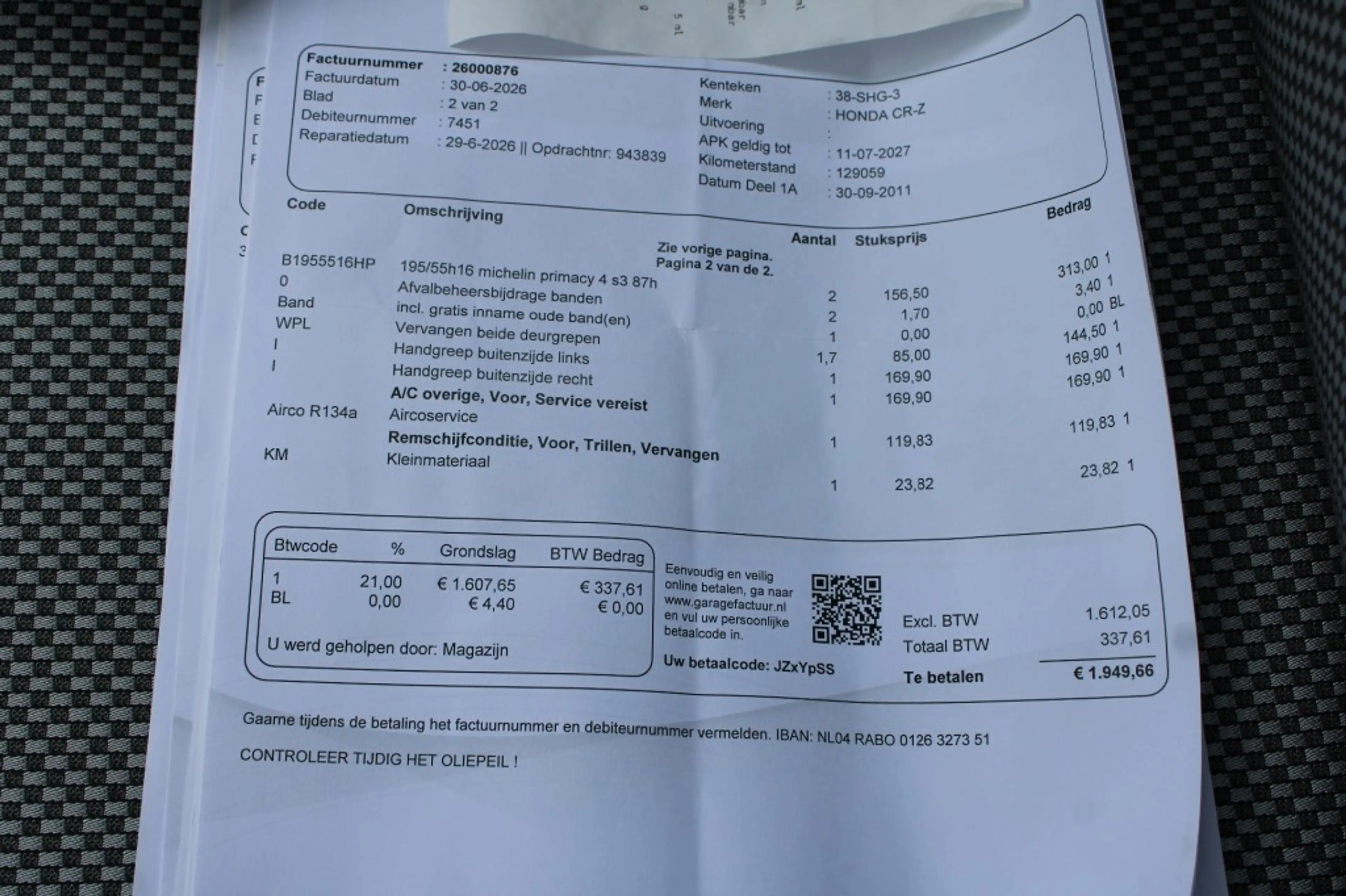 Honda CR-Z 1.5 I-VTEC IMA 124pk Hybrid Sport ECC/navi/camera/ — photo 31