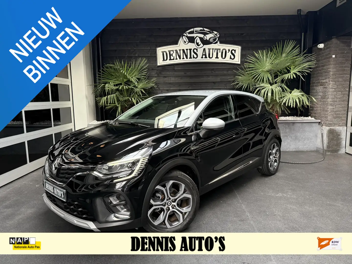 Renault Captur 1.6 E-Tech Hybrid 145 Intens Luxe uitvoering! Zwart - 1