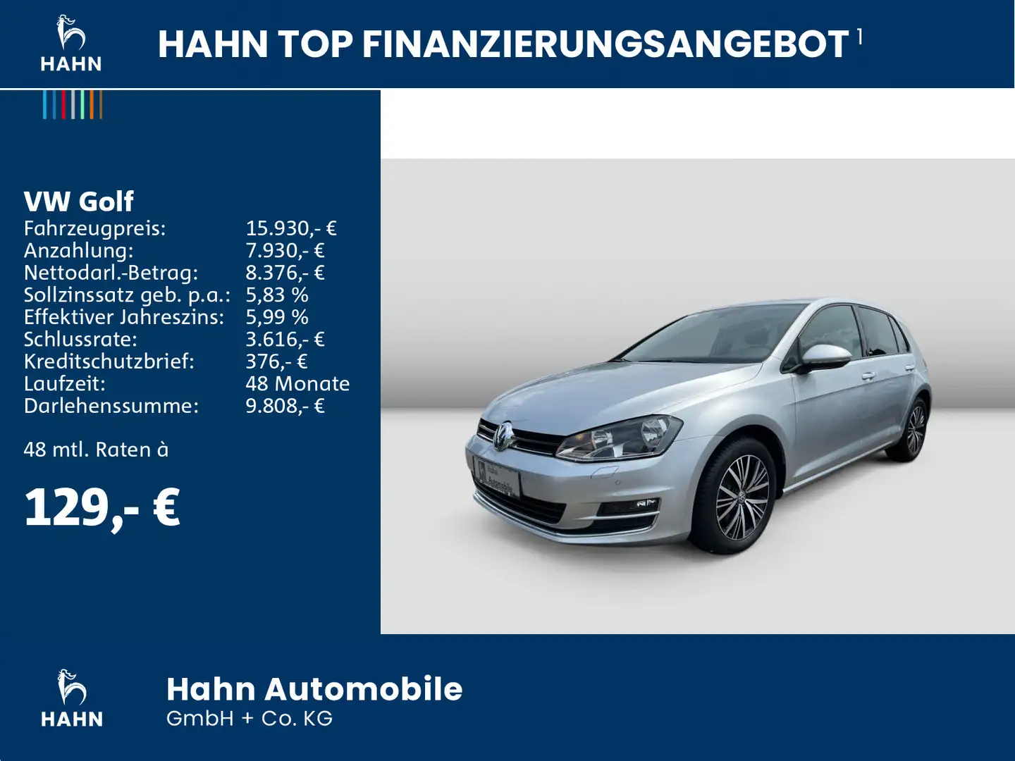 Volkswagen Golf VII 1.4TSI Allstar Navi Sitzh Climatr PDC Zilver - 2