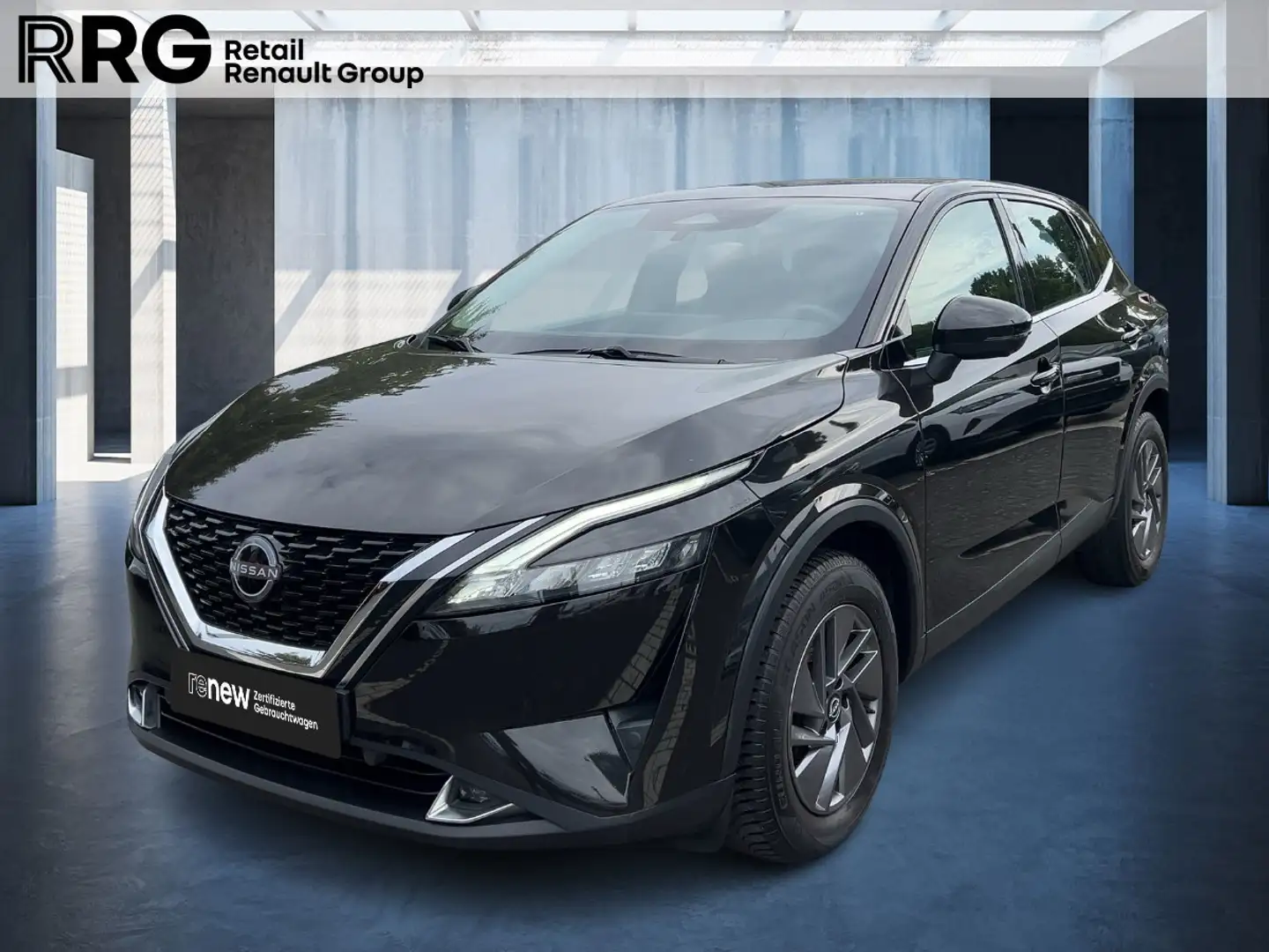 Nissan Qashqai 1.3 DIG-T MHEV Kamera Navi Klima Zwart - 1