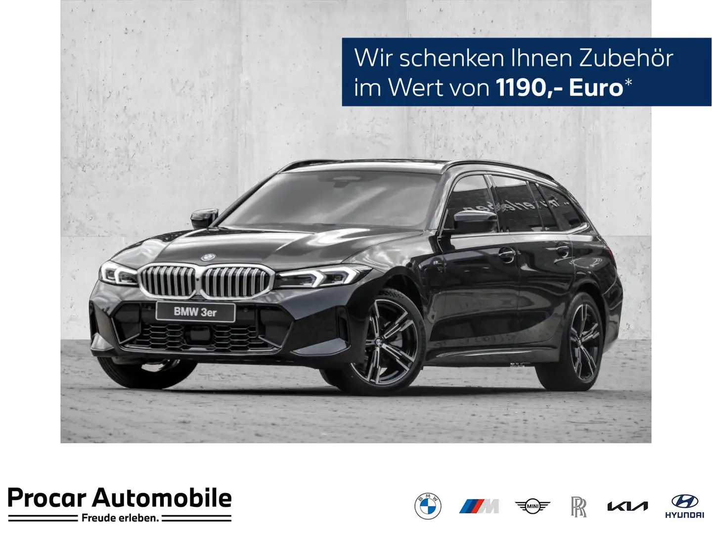 BMW 330 e Touring M Sport HUD PANO ACC AHK RFK NAVI Zwart - 1