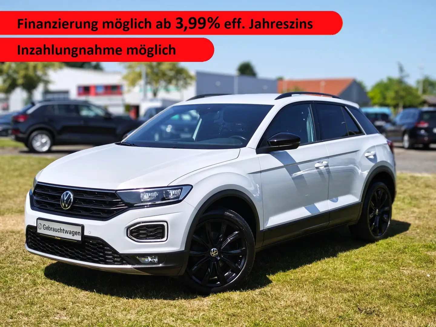 Volkswagen T-Roc Black Style 1.5 TSI DSG LED*Nav*AHK*ACC*Kamera Silber - 1