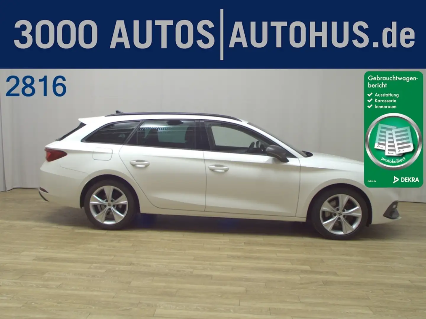 SEAT Leon Sportstourer 2.0 TDI FR AHK Navi ACC LED Wit - 1