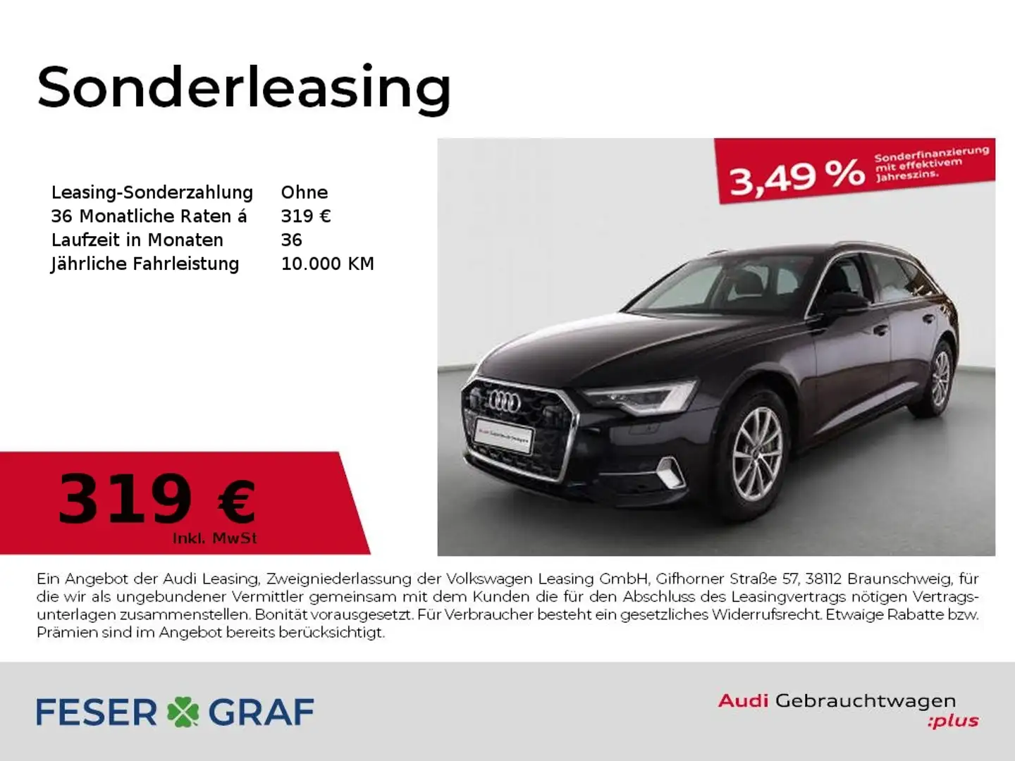 Audi A6 Avant Sport 45 TFSI advanced S tronic AHK/Matrix/ Schwarz - 1