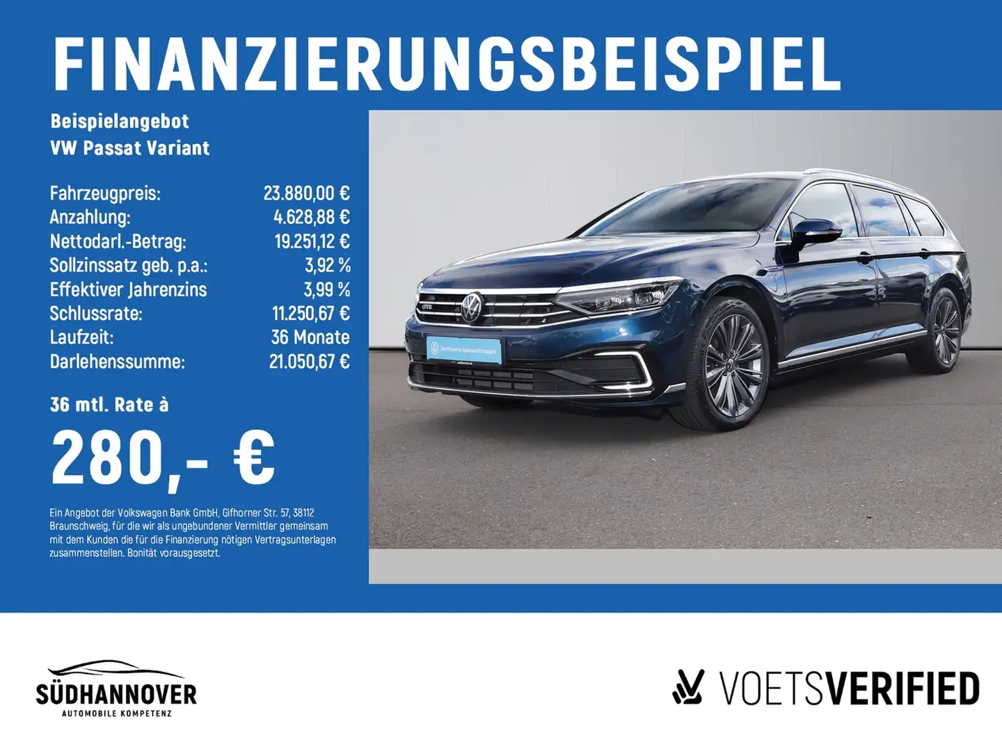 Volkswagen Passat Variant GTE 1.4 TSI DSG AHK+NAVI+STANDH. Blau - 2