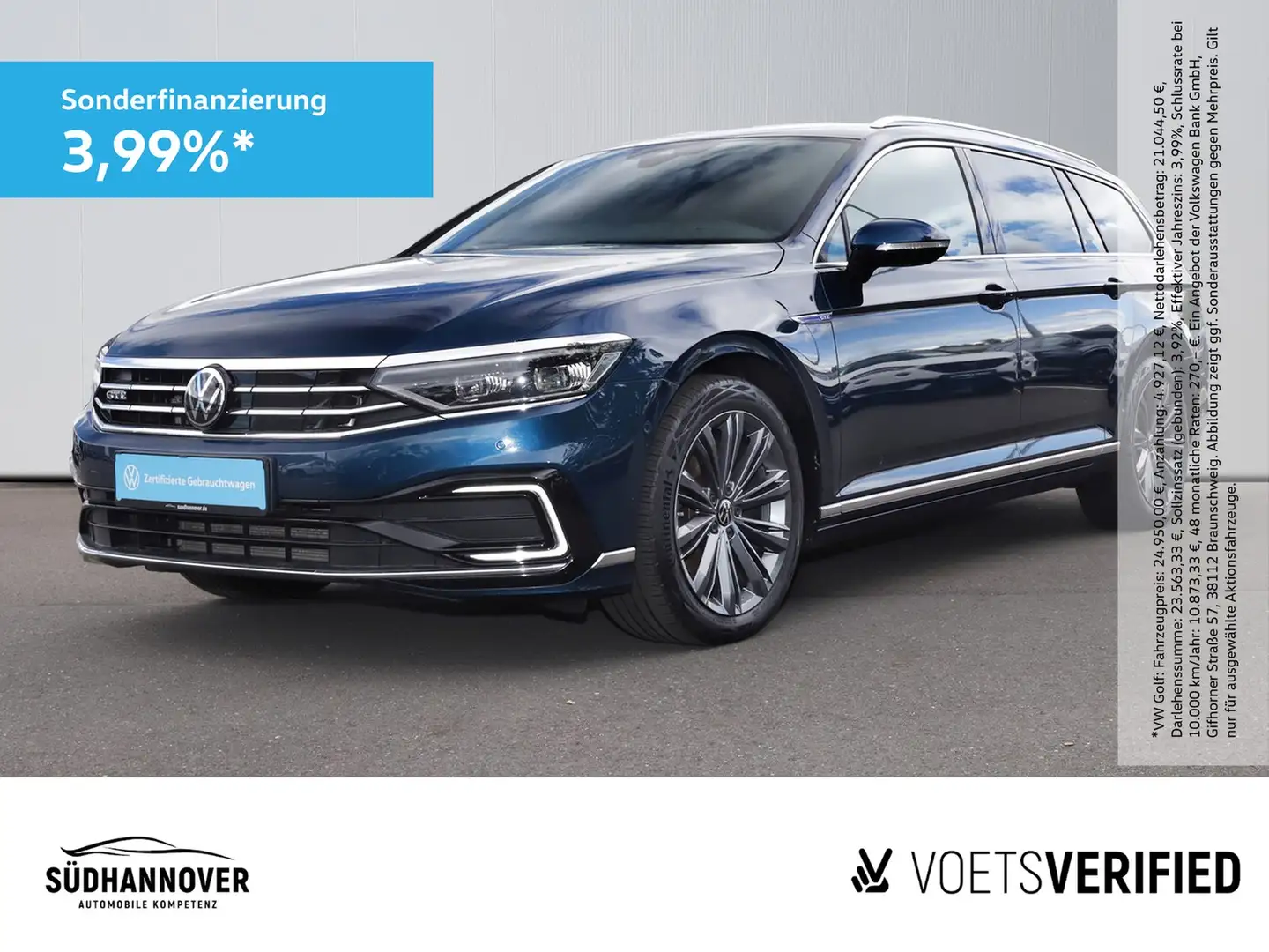 Volkswagen Passat Variant GTE 1.4 TSI DSG AHK+NAVI+STANDH. Blau - 1