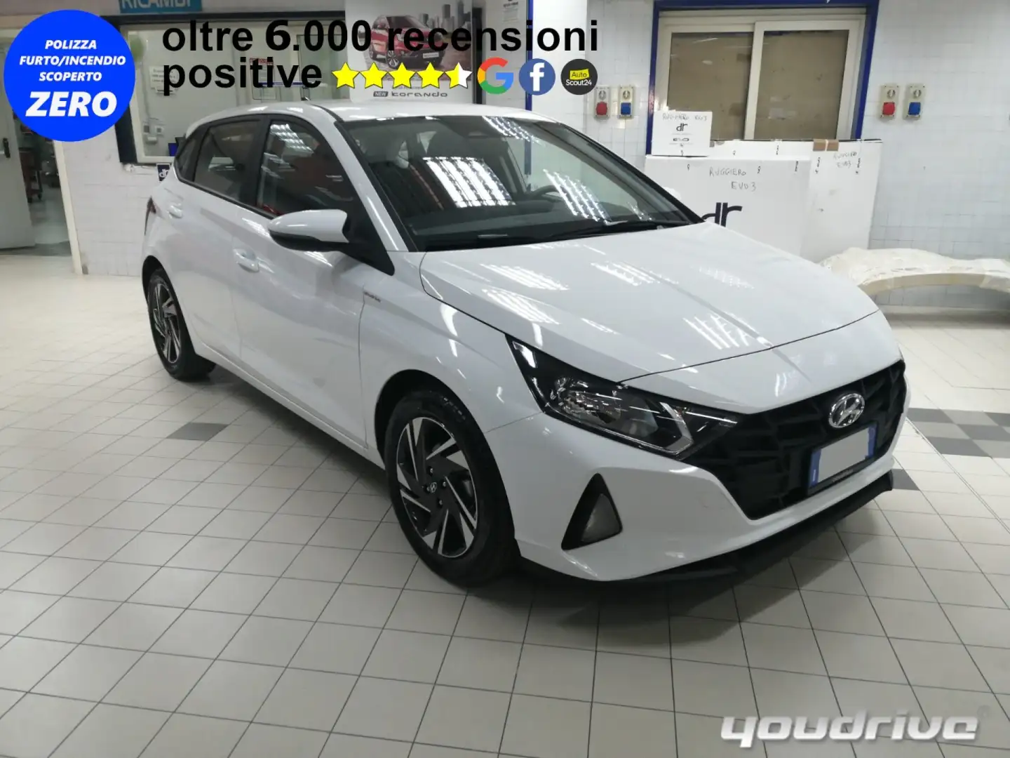 Hyundai i20 1.2 MPI ConnectLine KM0 Bianco - 1