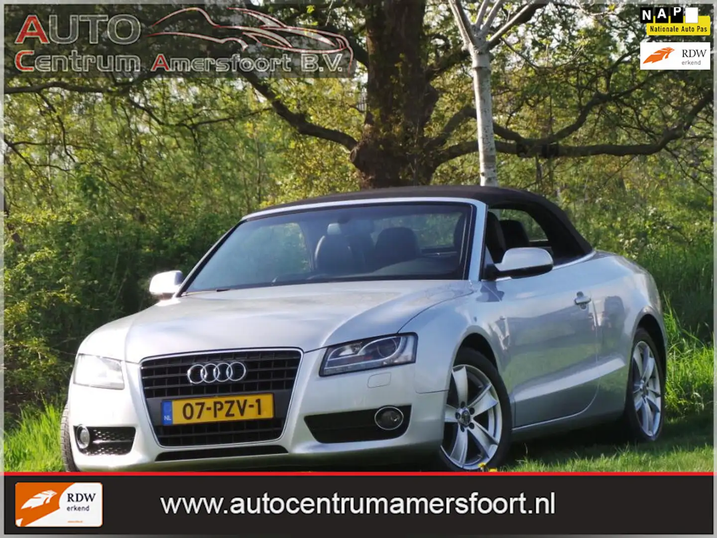 Audi A5 Cabriolet 1.8 TFSI S-edition ( INRUIL MOGELIJK ) Grijs - 1