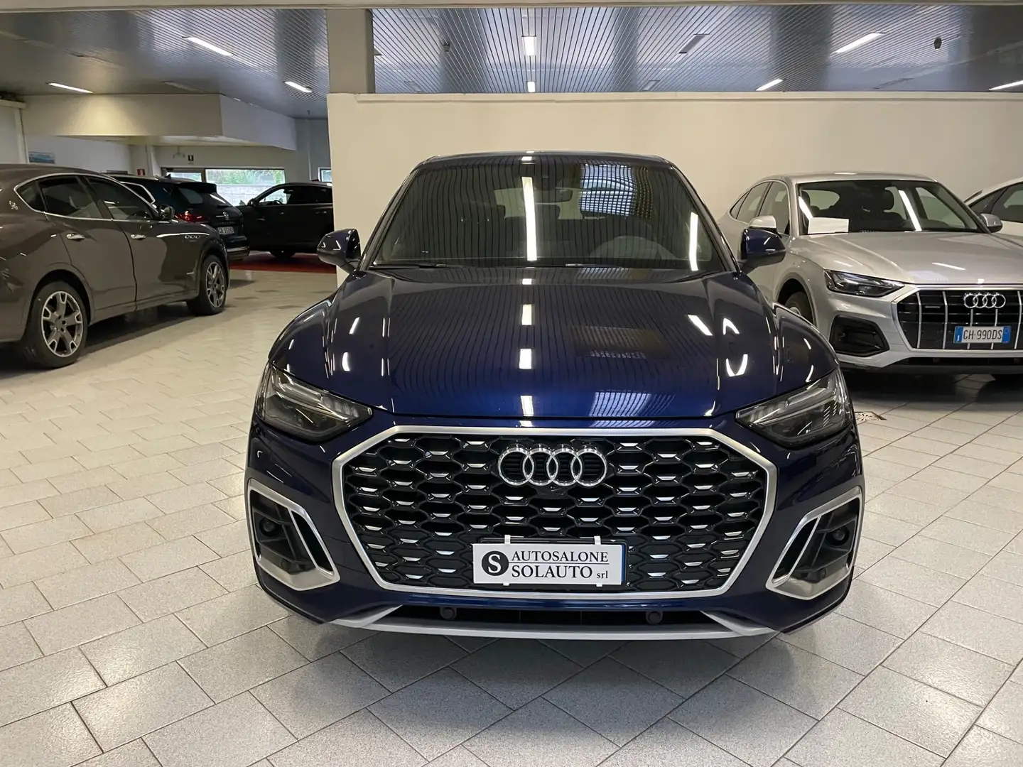 Audi Q5 SPB Sportback 40 TDI quattro S tronic S line plus Bleu - 2
