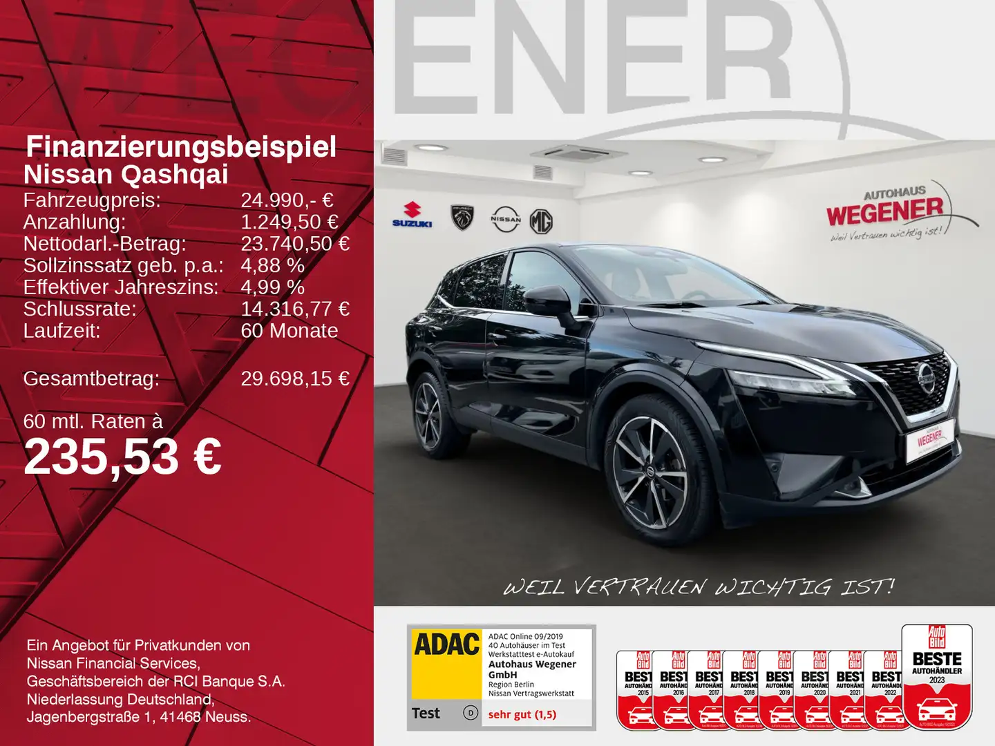 Nissan Qashqai QASHQAI TEKNA AT MATRIX / 360 / ProPILOT Noir - 2