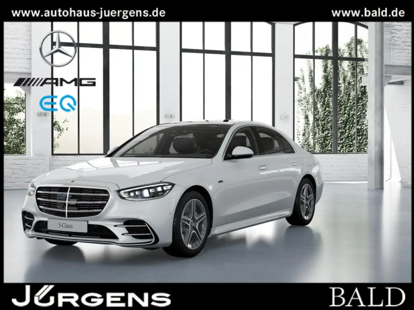 Mercedes-Benz S 450 e AMG-Sport/Pano/Burm/HA-Lenkung/TV/Memo Weiß - 2