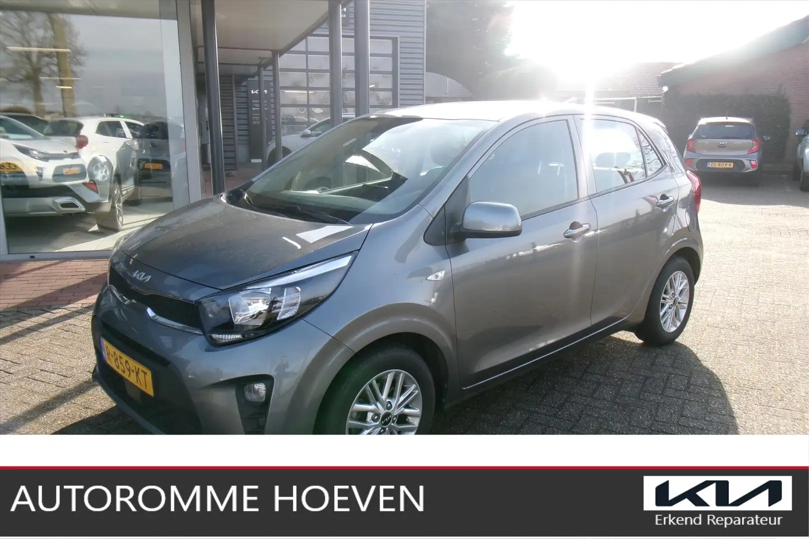 Kia Picanto 1.0 DPi DynamicLine Org. Ned. Cruise Apple carplay Gris - 1
